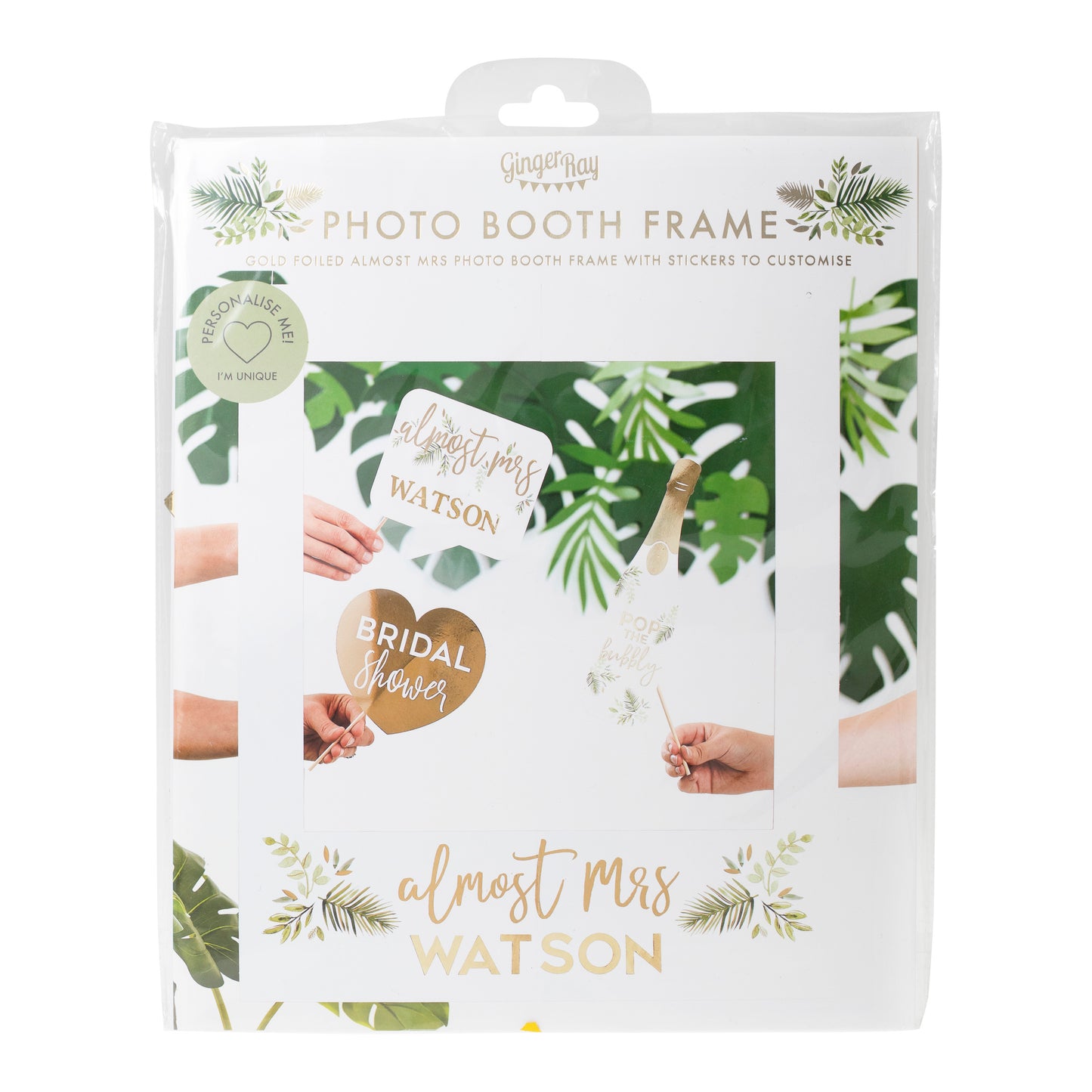 Botanical Personalised Hen Party Photo Frame