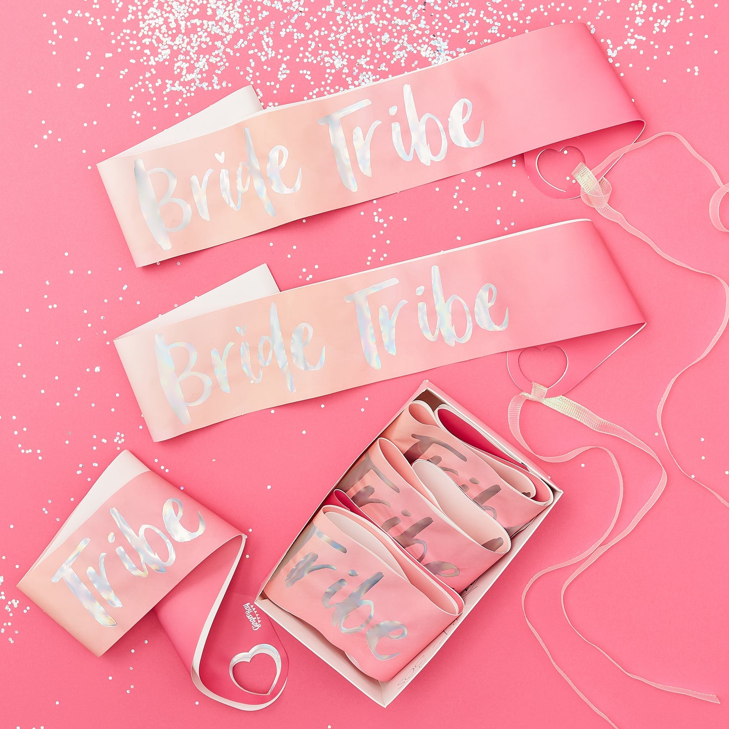 Bride Tribe Hen Party Sashes 6 Pack