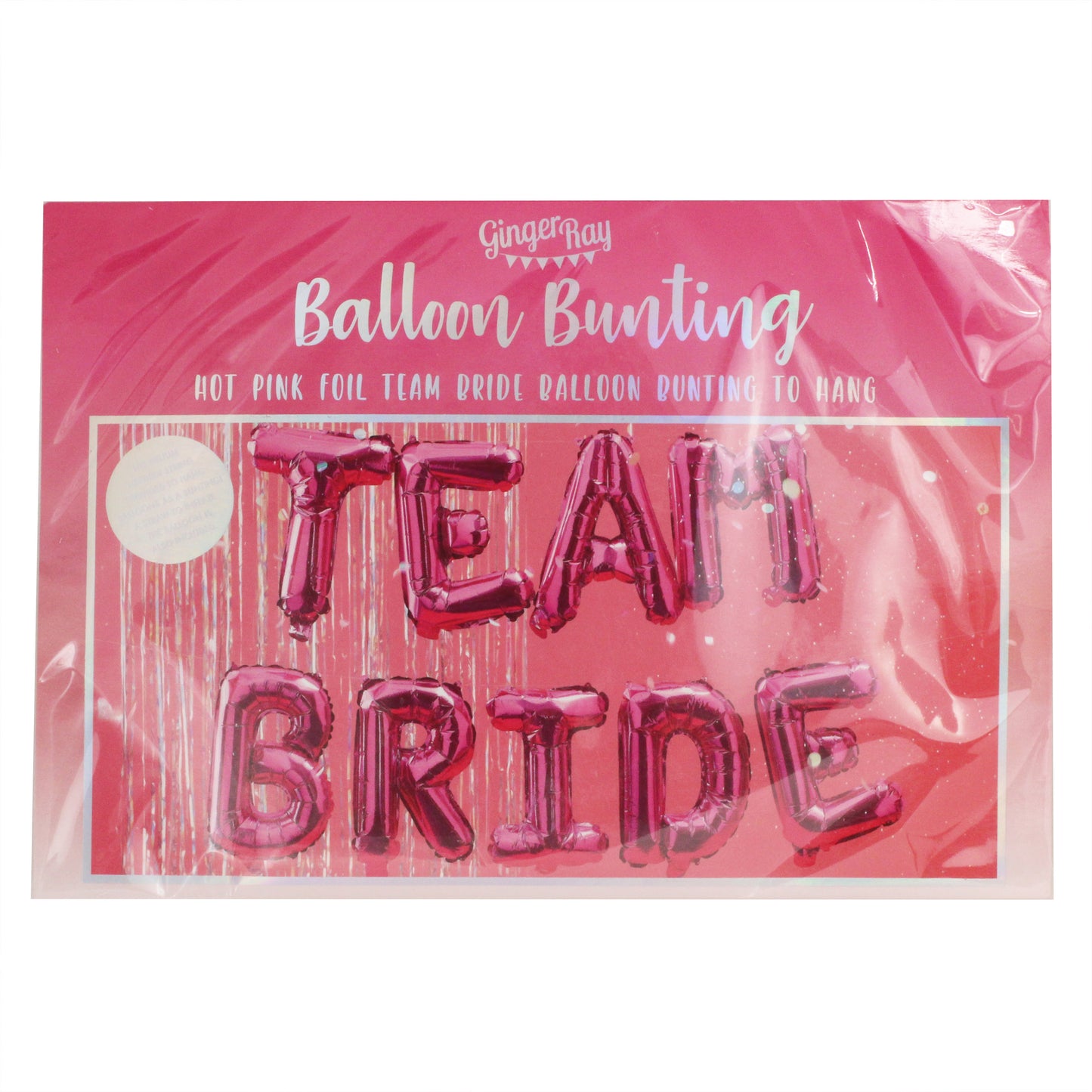 Hot Pink Team Bride Hen Party Balloons