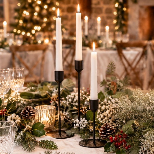 Matte Black Candle Holders