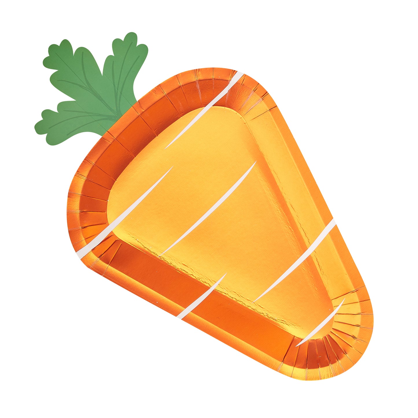 Carrot Shaped Easter Paper Plates
