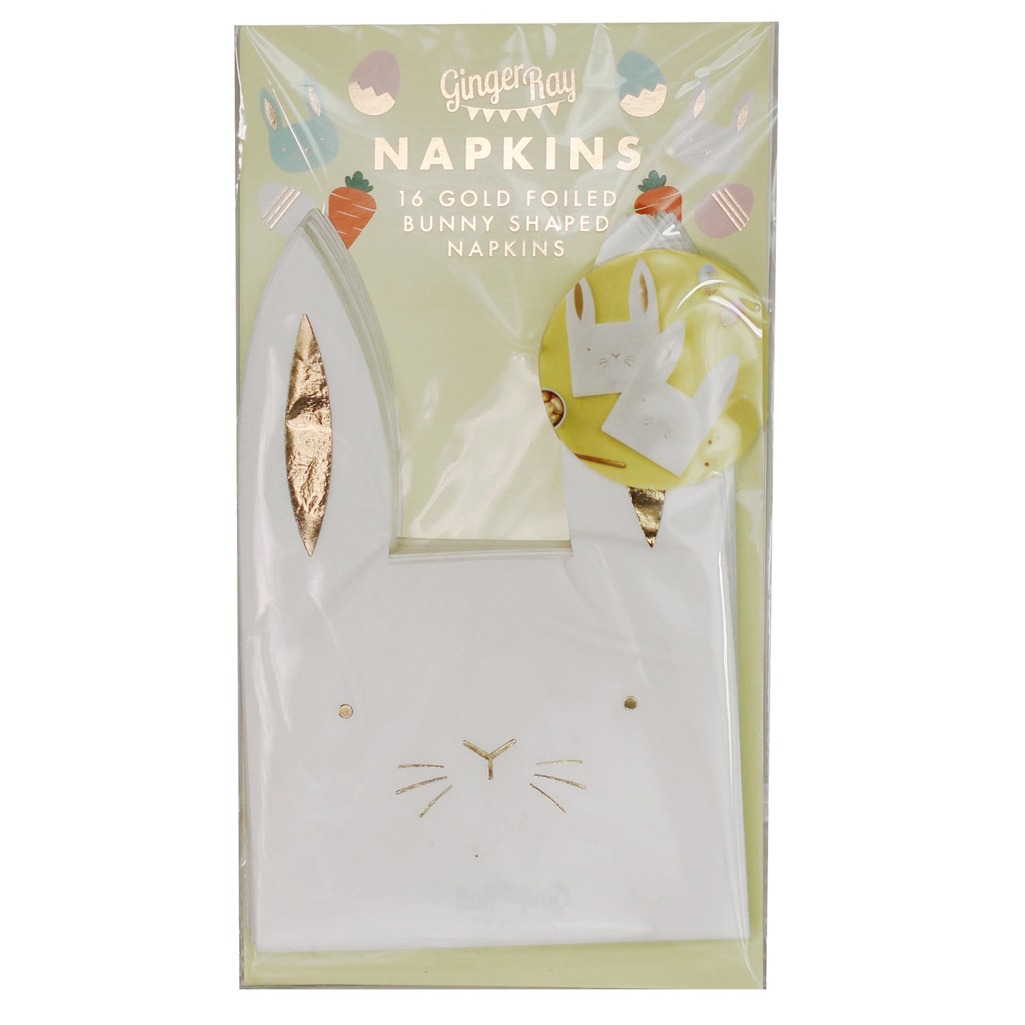 Easter Bunny Paper Shaped Napkins