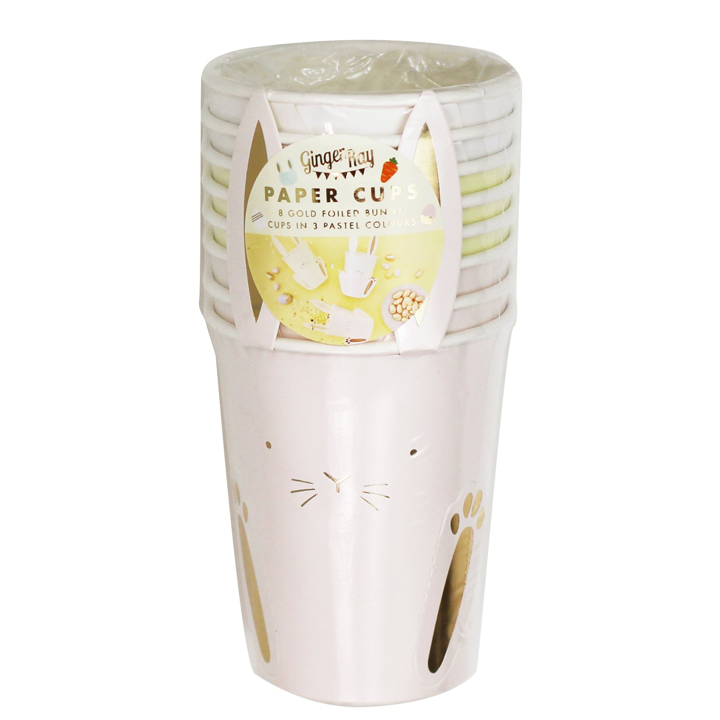 Easter Bunny Paper Cups With Ears