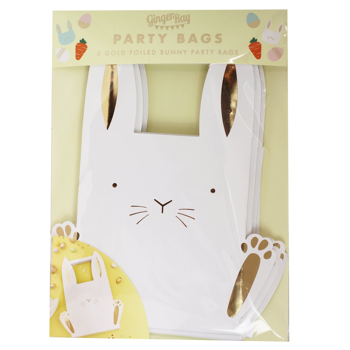 Bunny Shaped Easter Party Bags