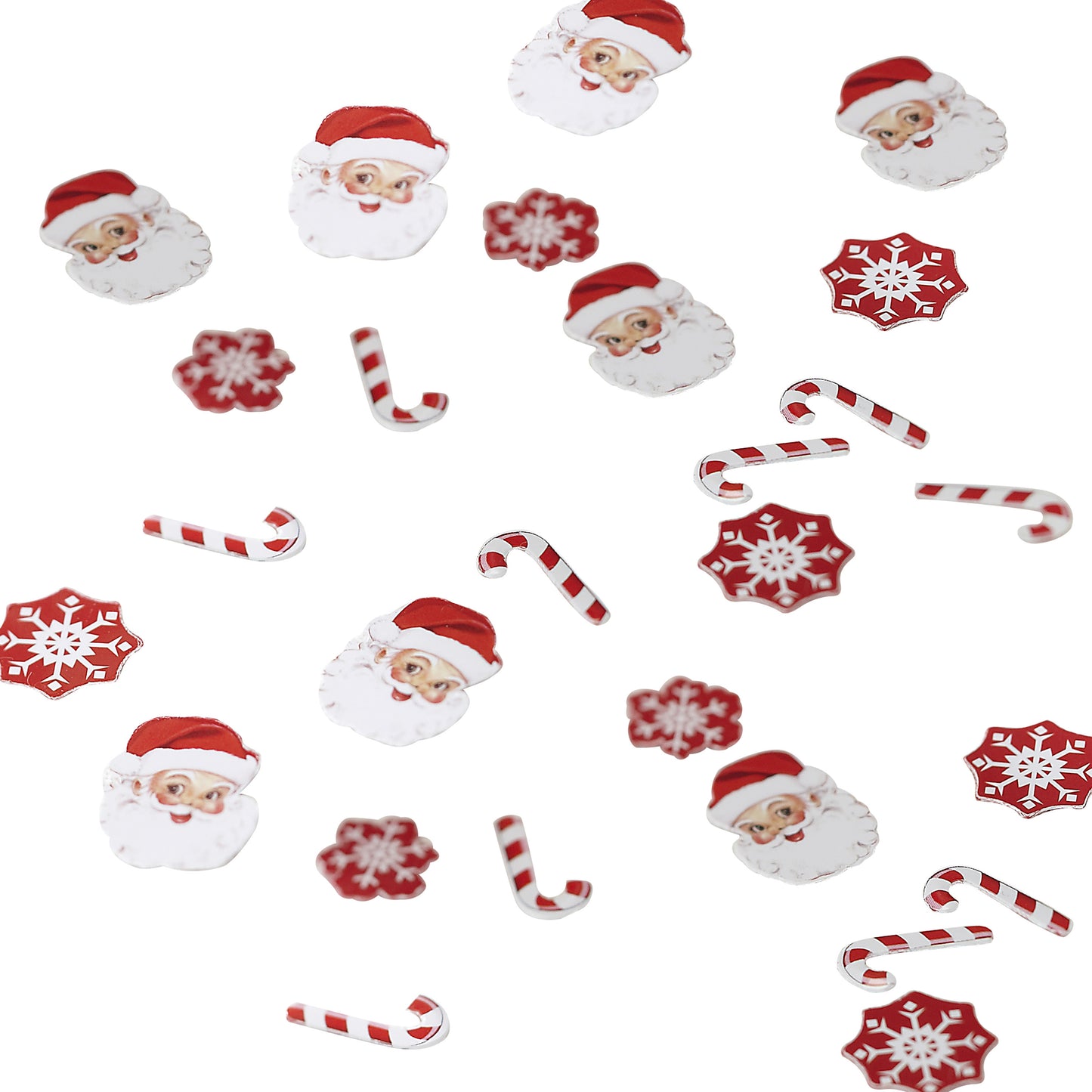 Red & White Christmas Table Confetti