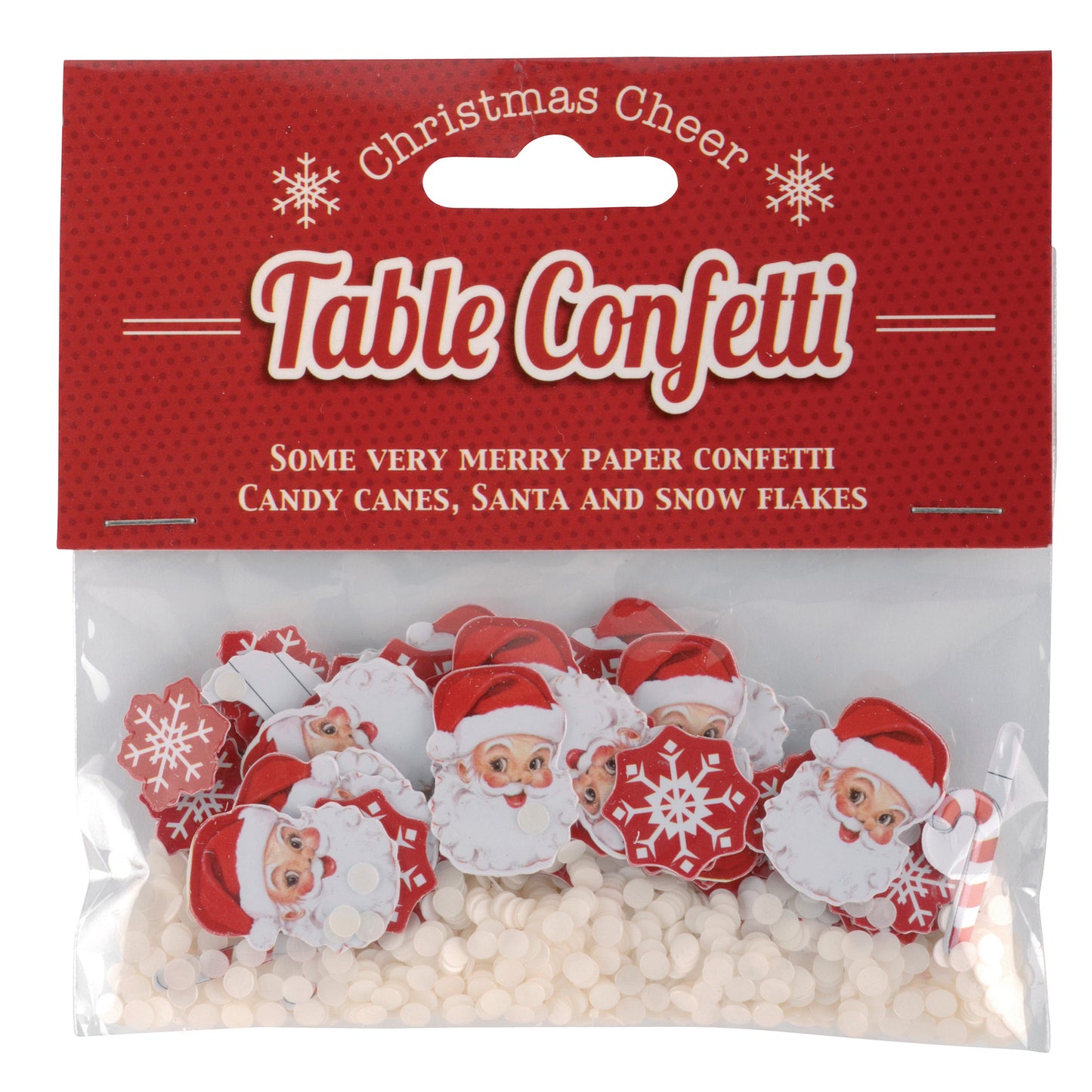 Red & White Christmas Table Confetti
