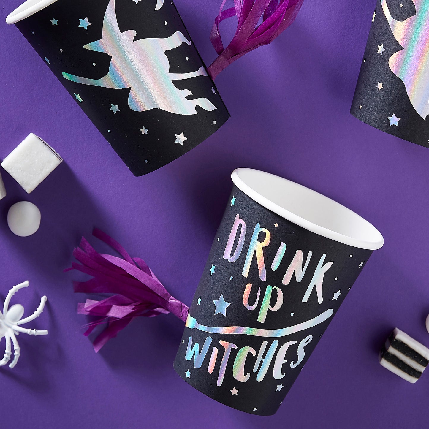 Drink Up Witches Tassel Halloween Cups