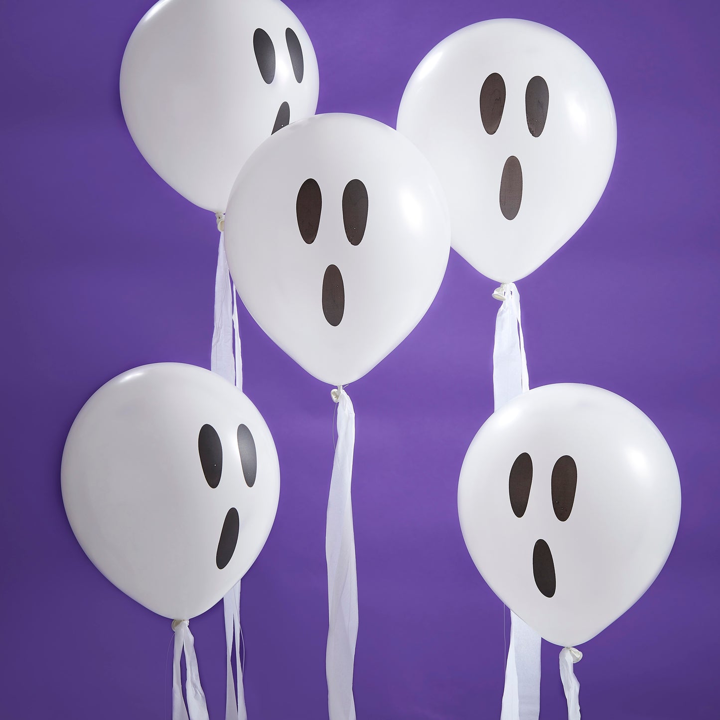 Ghost Halloween Streamer Balloons