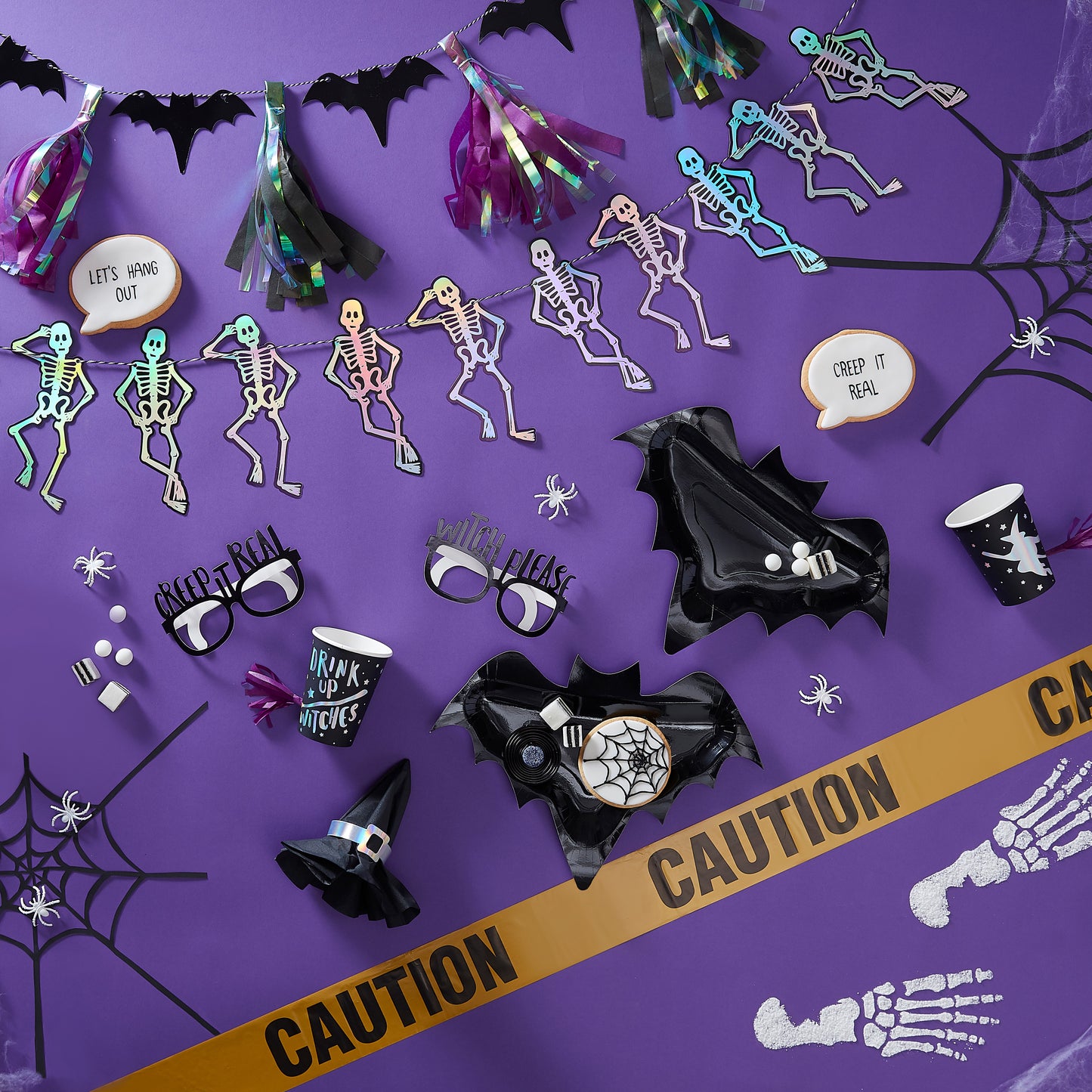 Halloween Bat Confetti Balloons