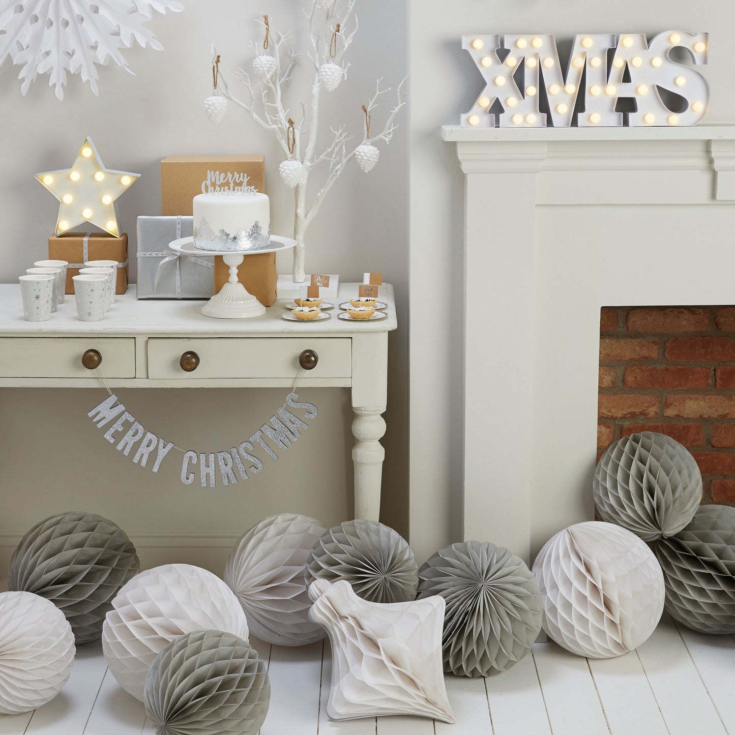 Festive Silver Foiled Mince Pie Sticks - Christmas Metallics