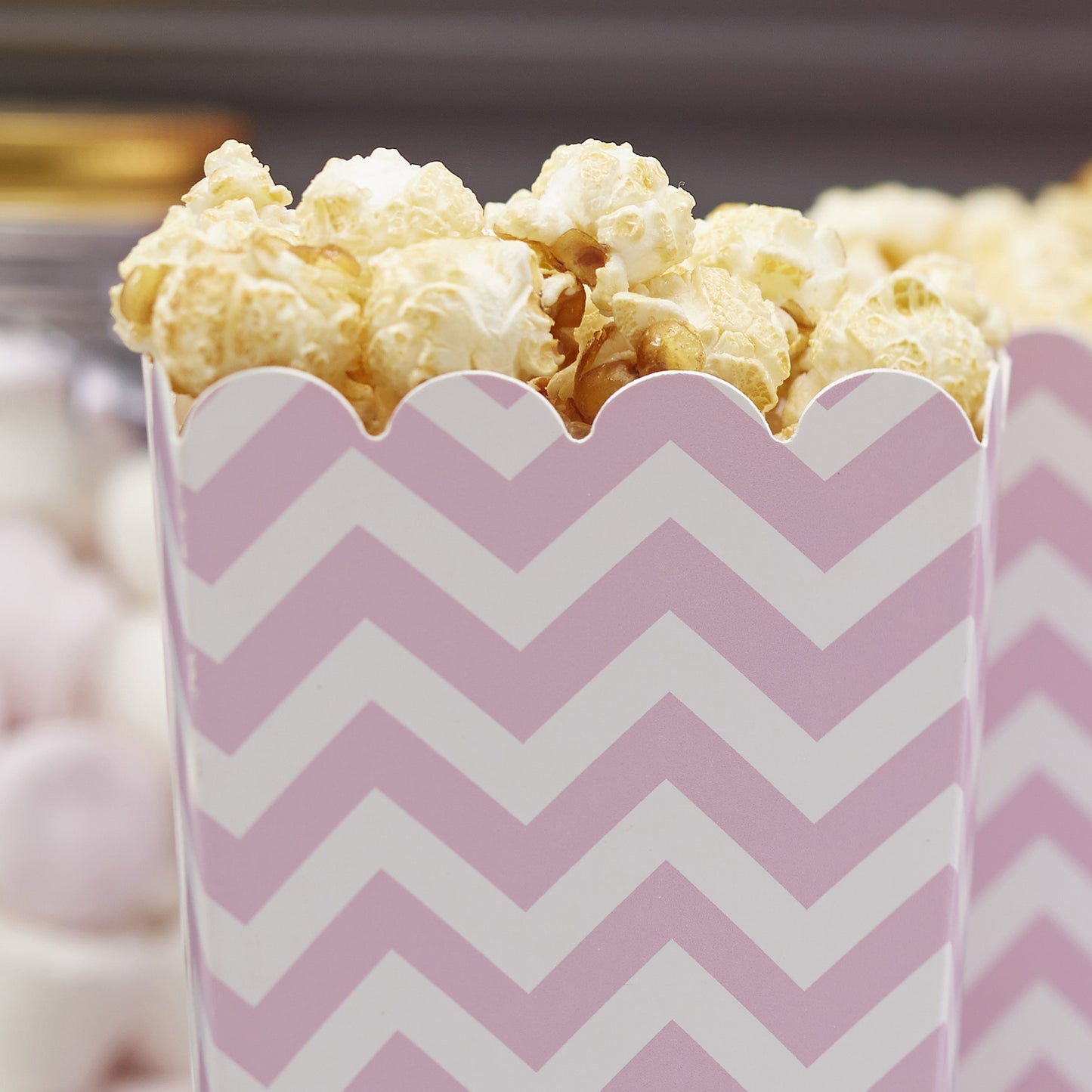 Popcorn Boxes - Pink - Chevron Divine