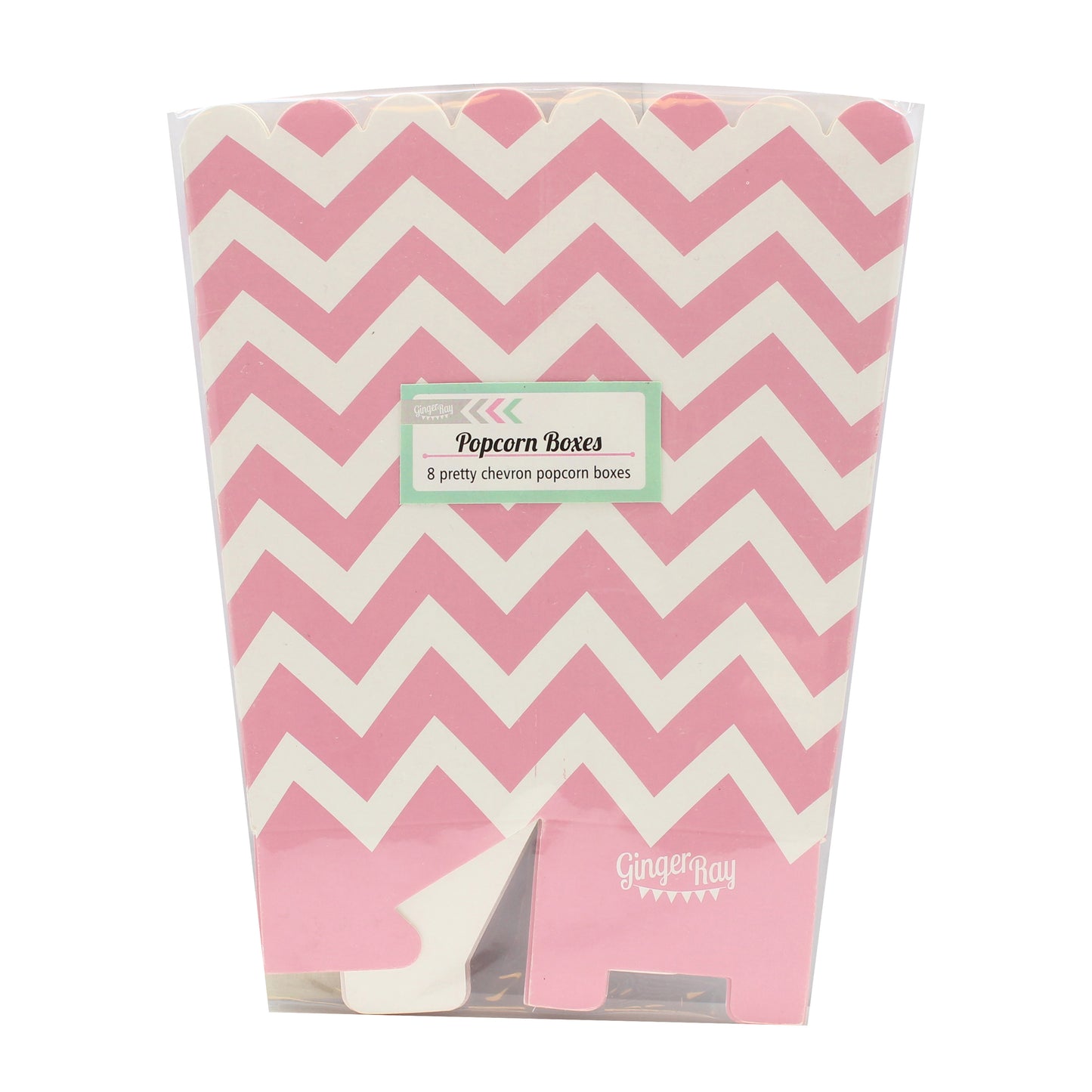 Popcorn Boxes - Pink - Chevron Divine