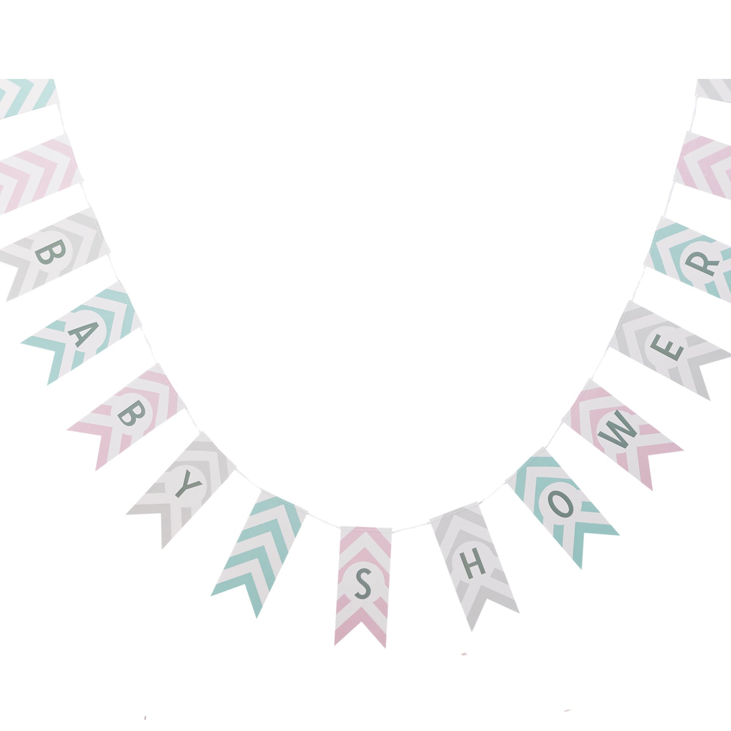 Baby Shower Bunting - Chevron Divine