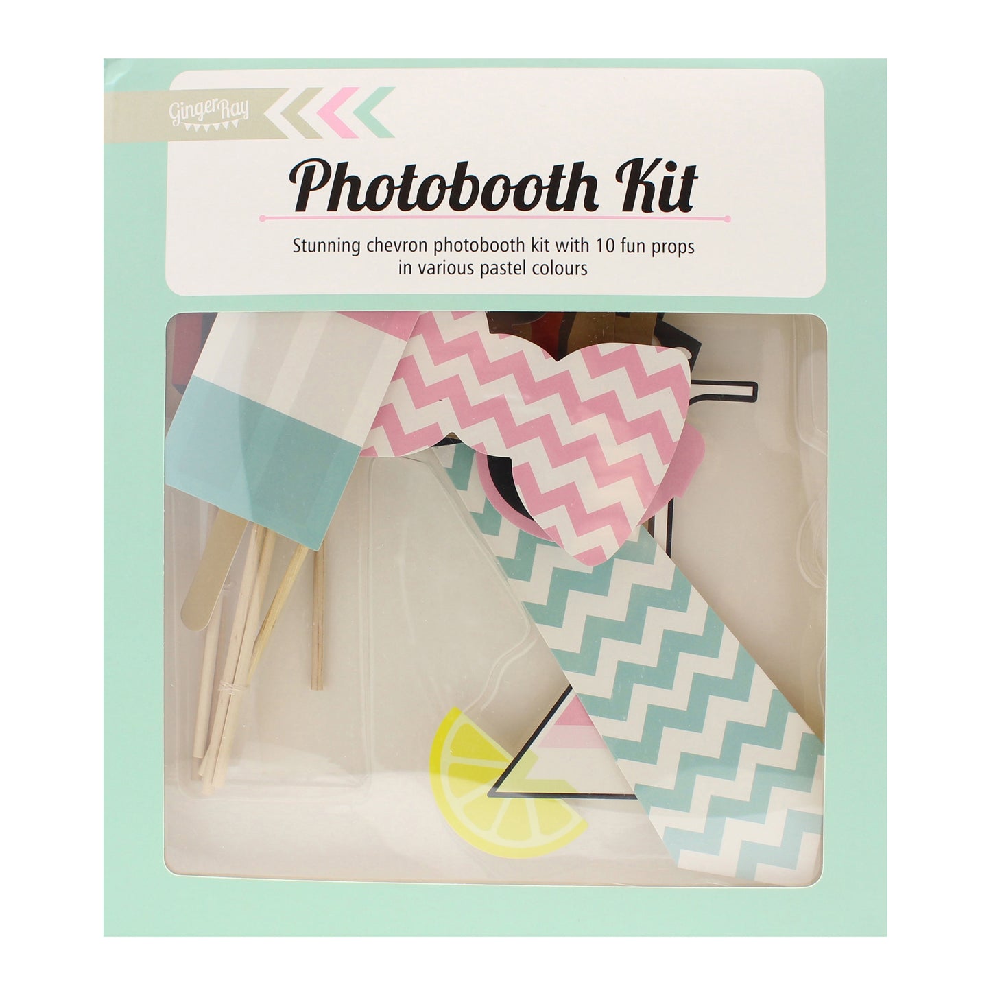 Photo Booth Props - Chevron Divine
