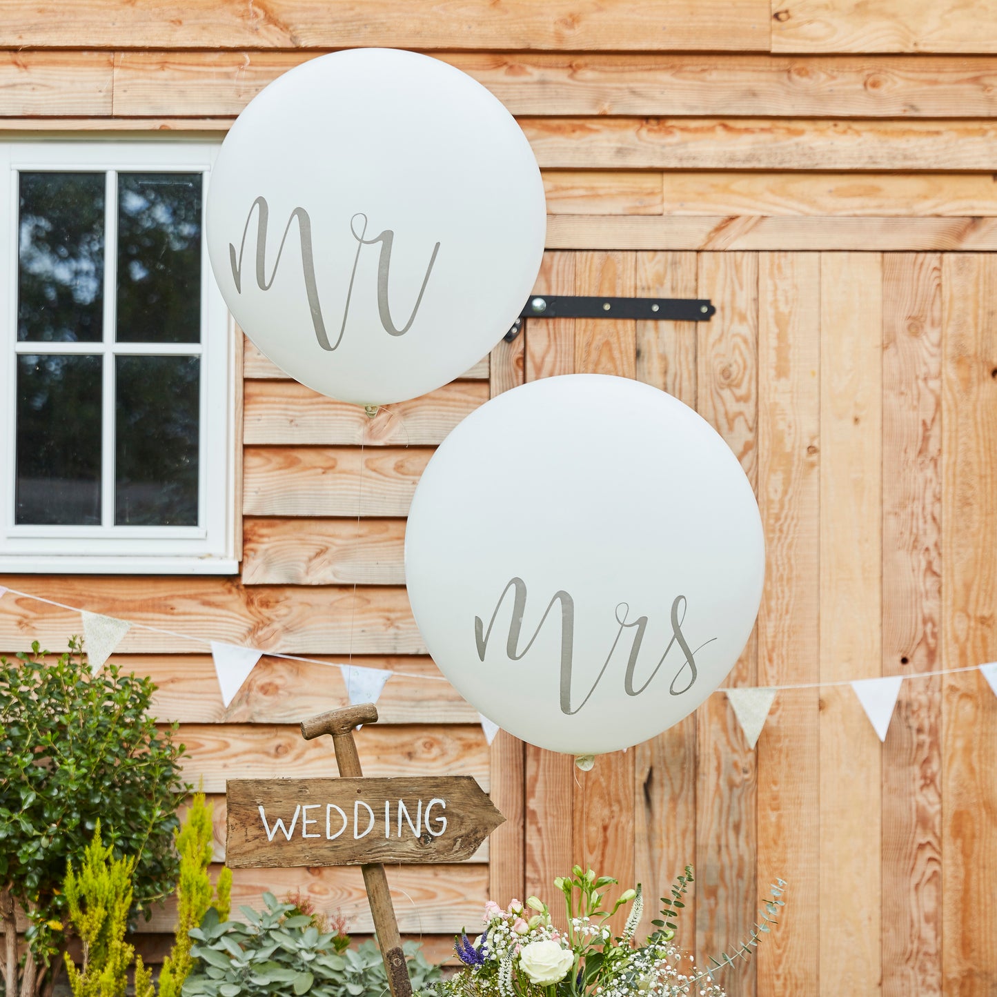 Giant Mr and Mrs Wedding Balloons