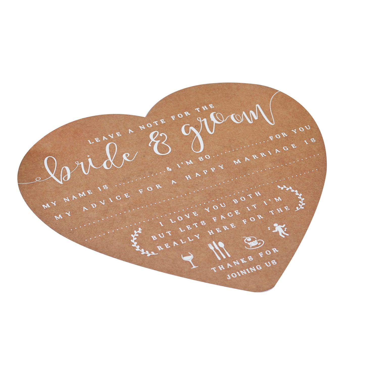 Advice for The Bride and Groom Cards - Rustic Country