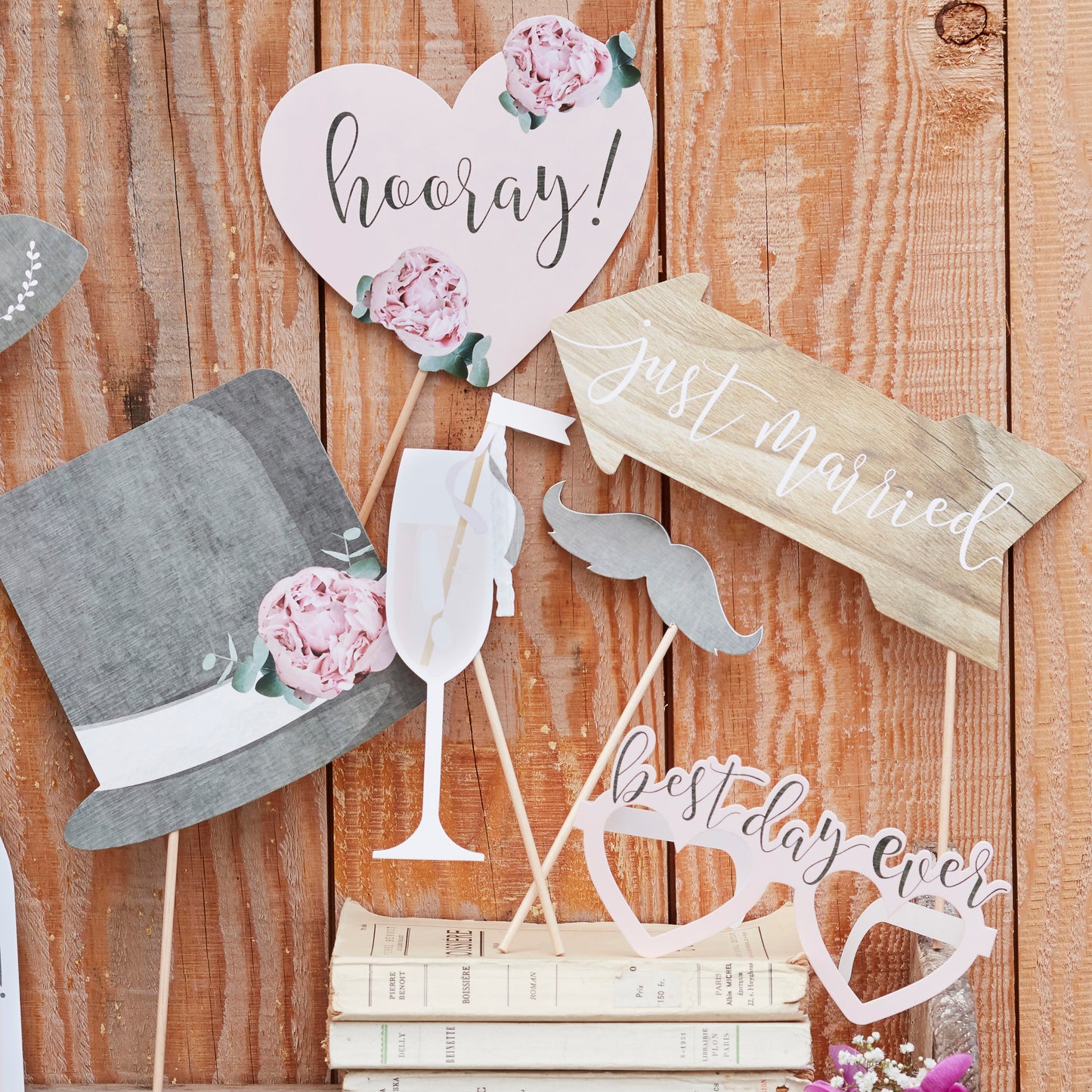 Rustic Country Wedding Photo Booth Props