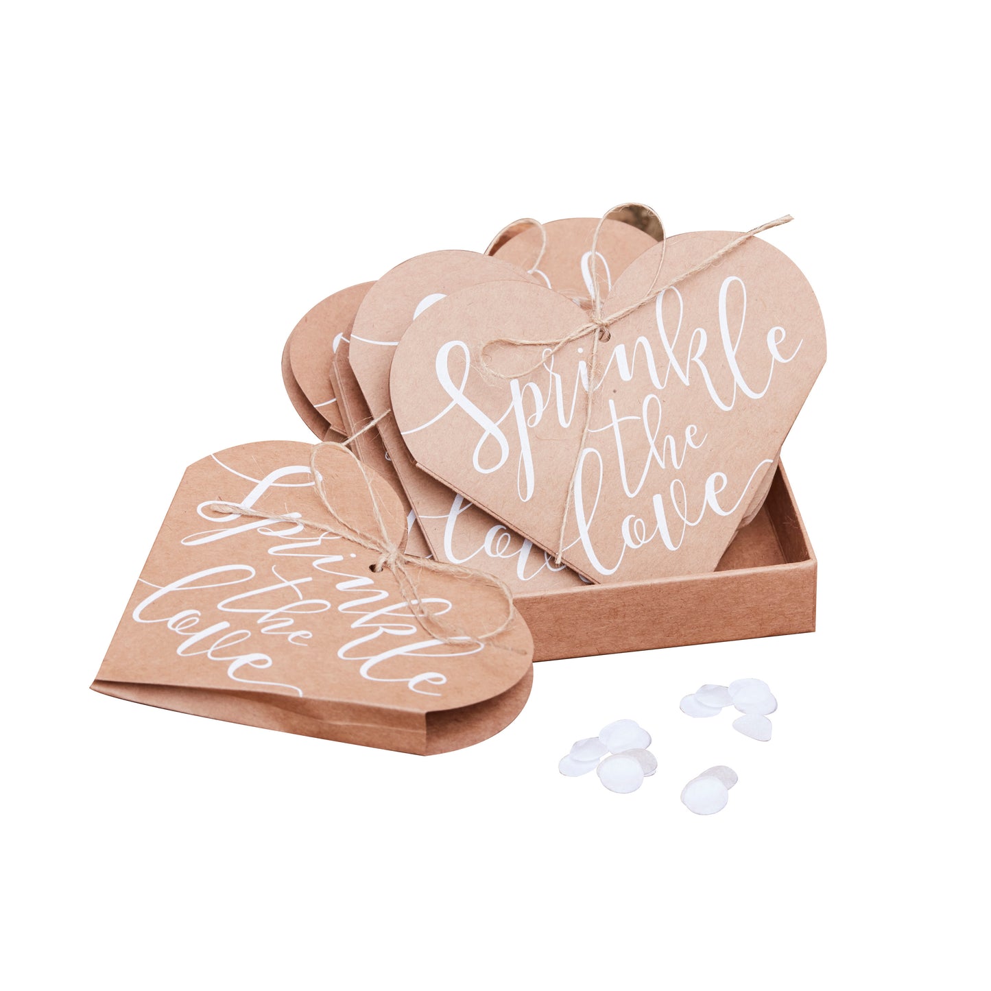 Heart Shaped Wedding Confetti Cones