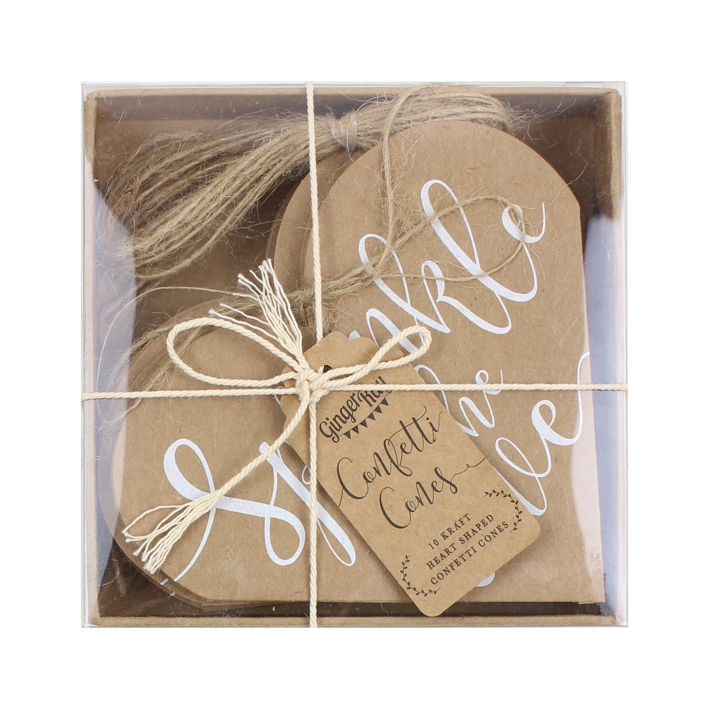 Heart Shaped Wedding Confetti Cones