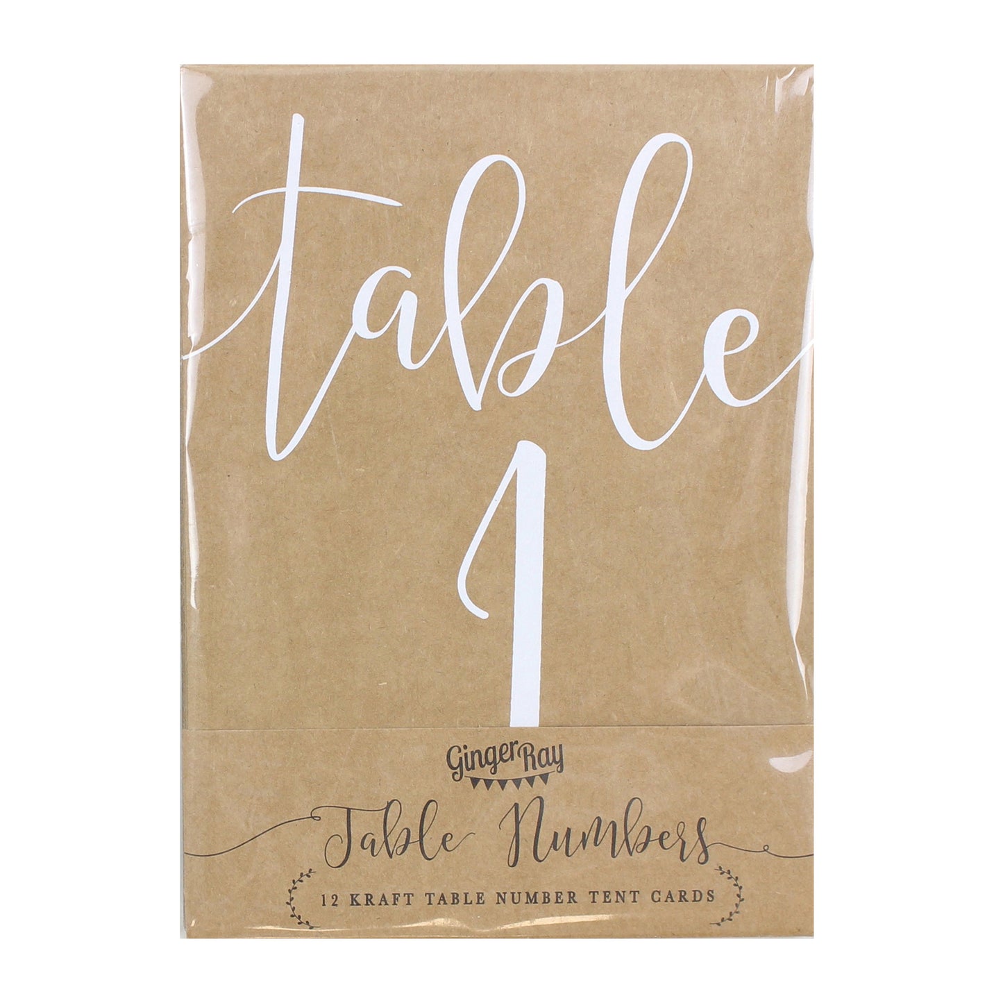 Rustic Wedding Table Numbers 1-12