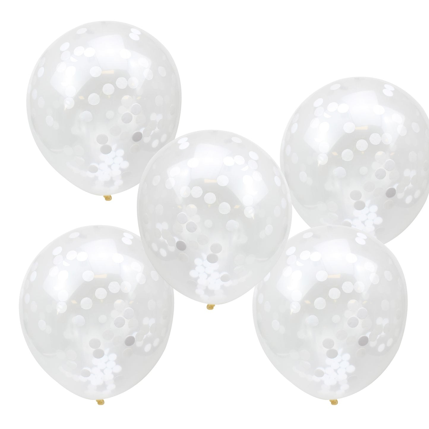 White Confetti Balloons