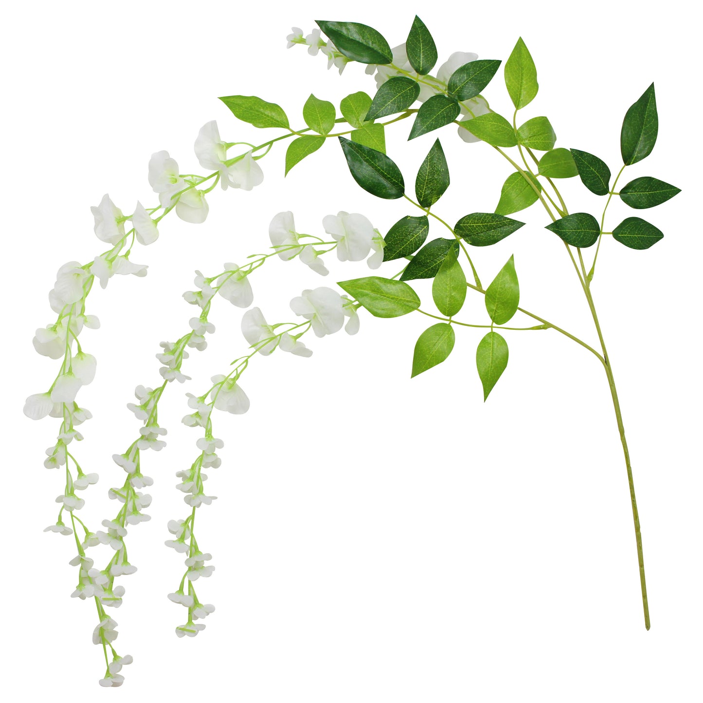 White Artificial Wisteria Wedding Garland