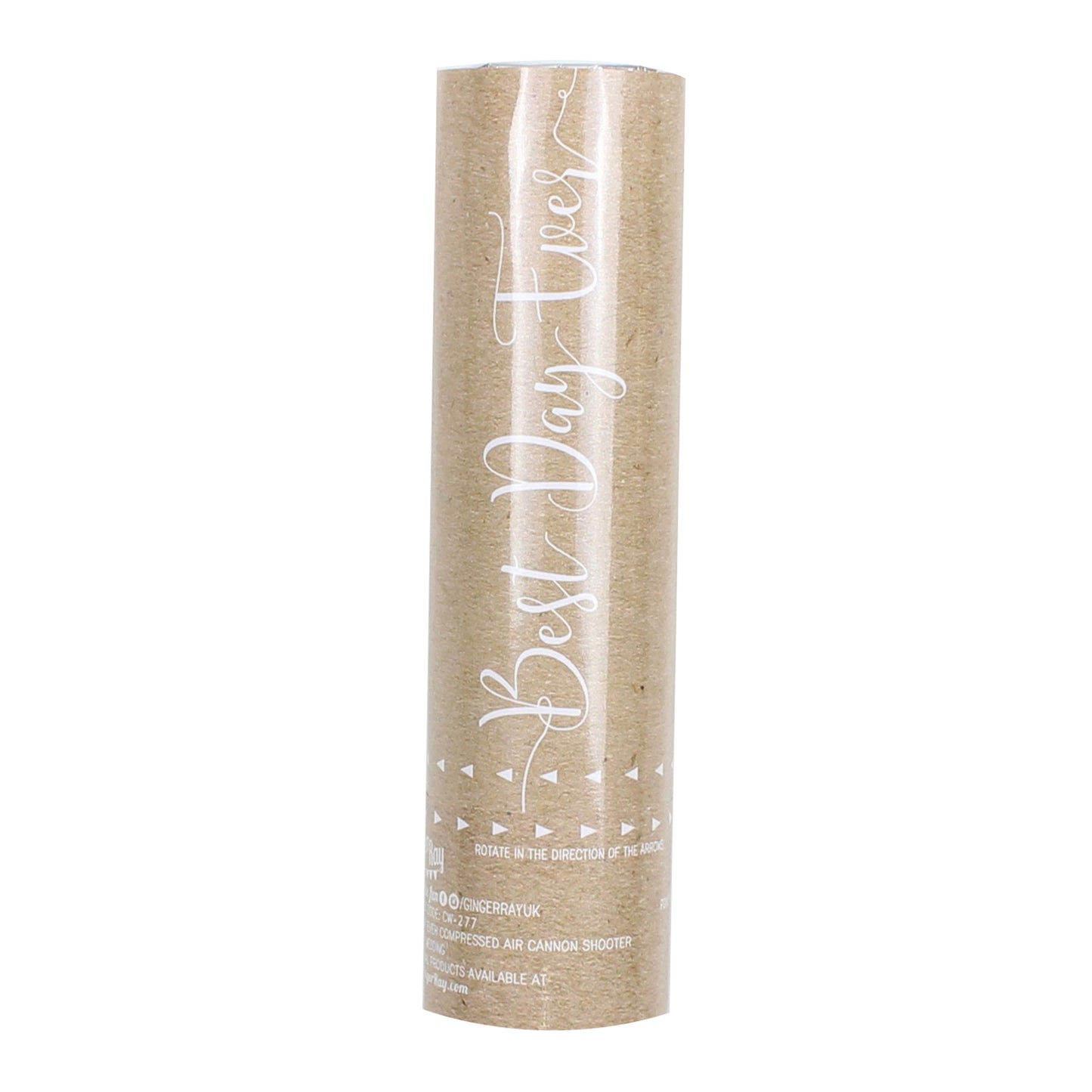 Kraft White Biodegradable Confetti Cannon