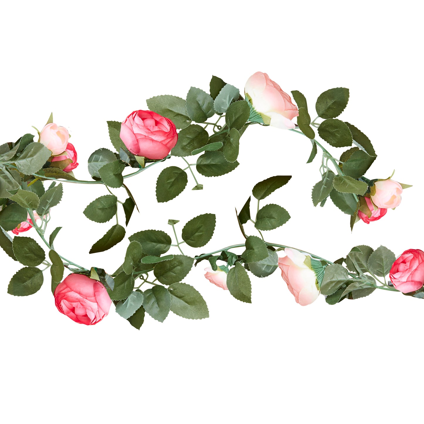 Artificial Pink Rose Garland Decoration