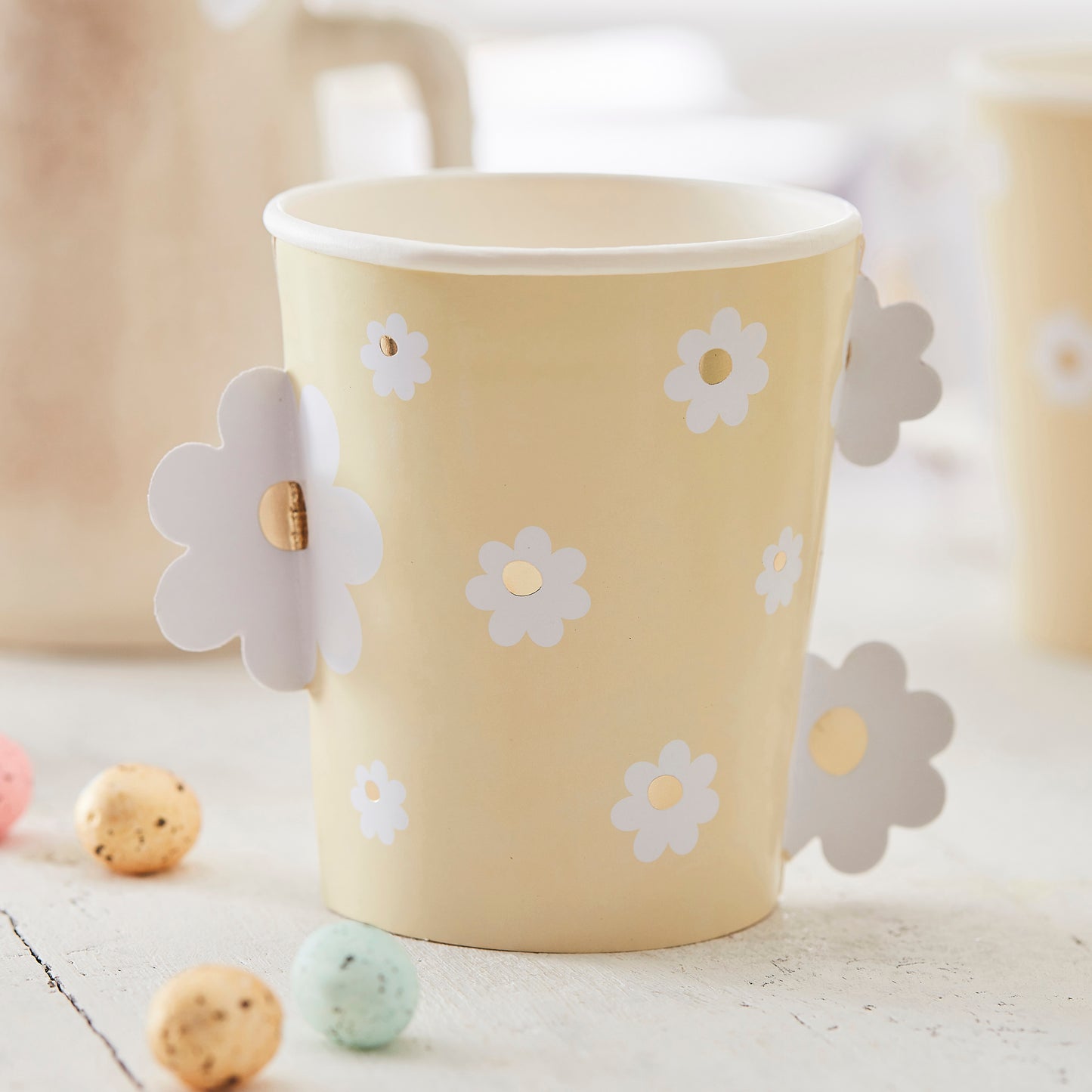 Daisy Easter Paper Cups