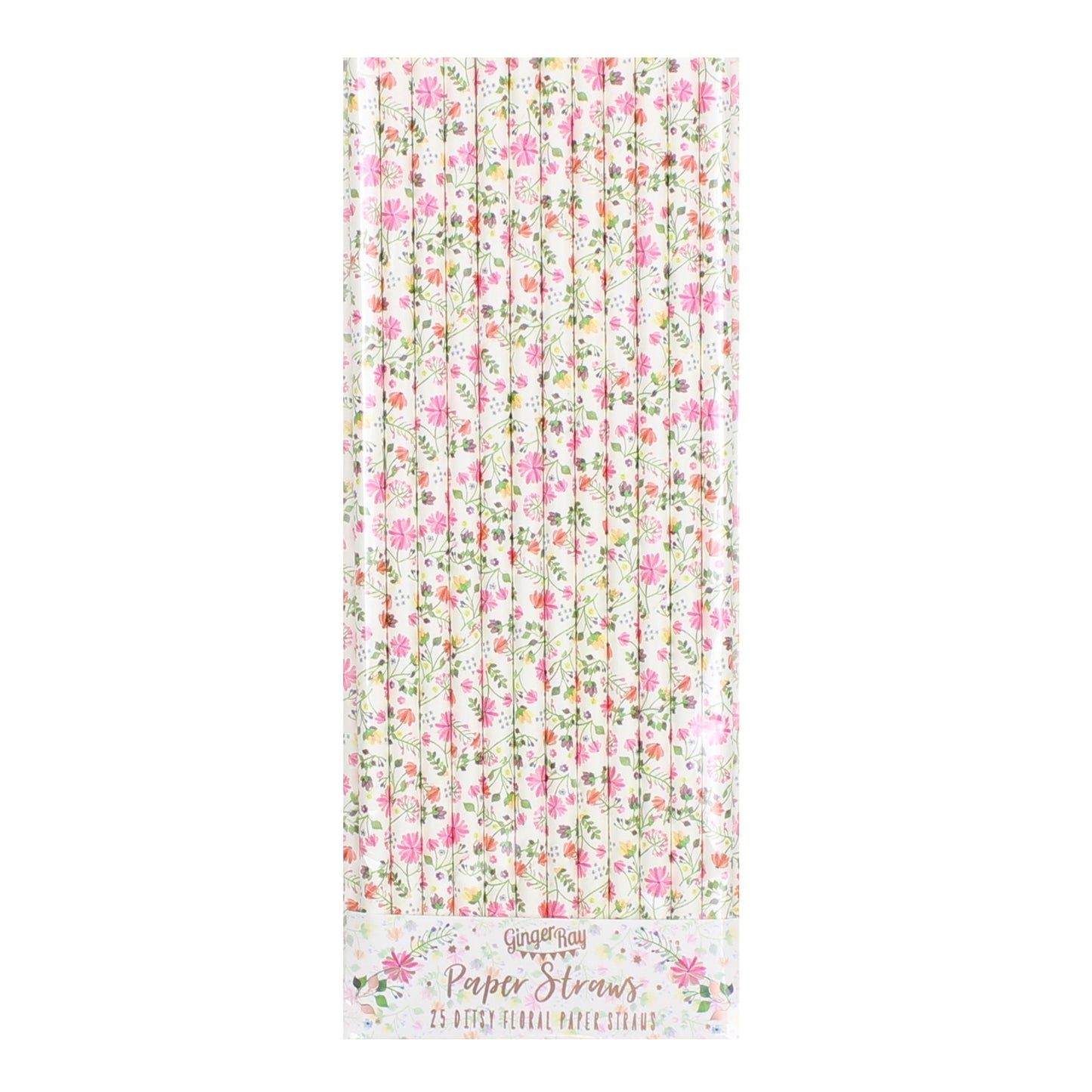 Floral Paper Straws - Ditsy Floral