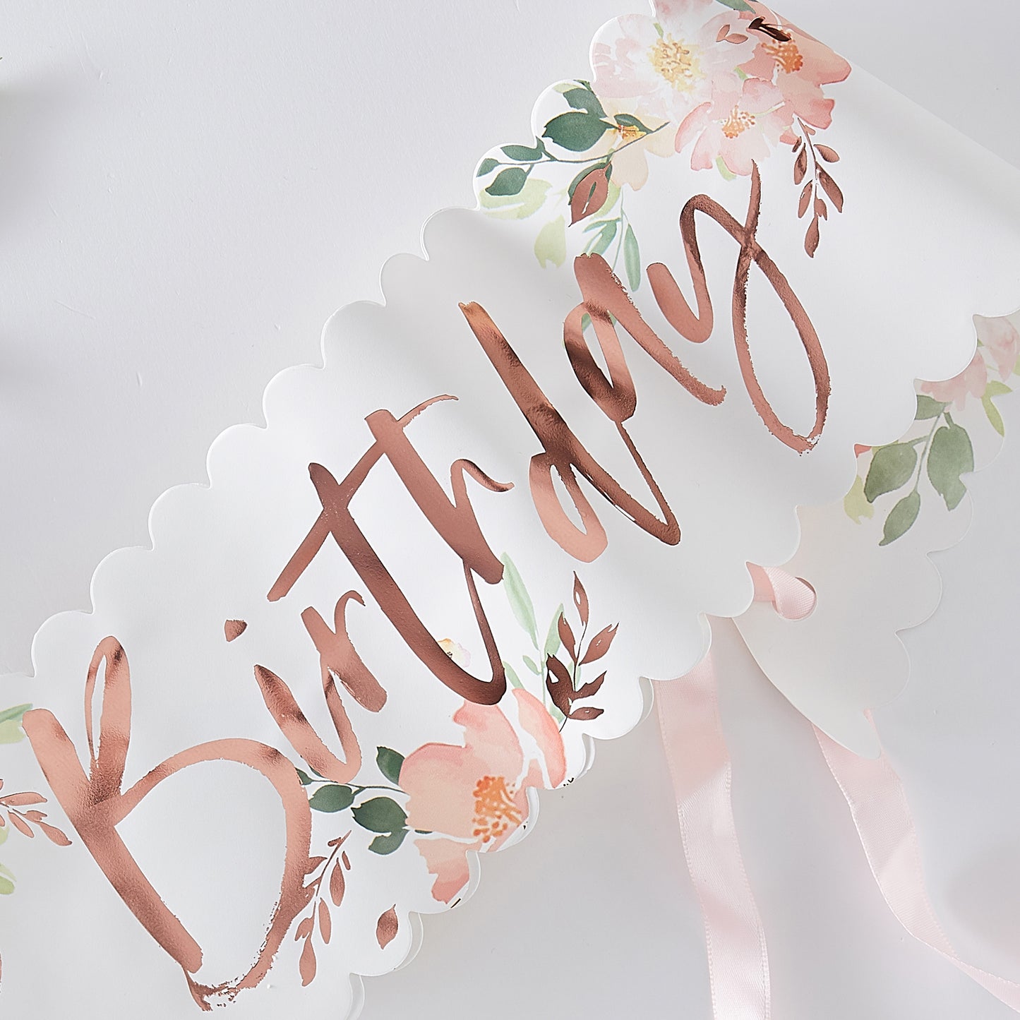 It's My Birthday Floral Party Sash