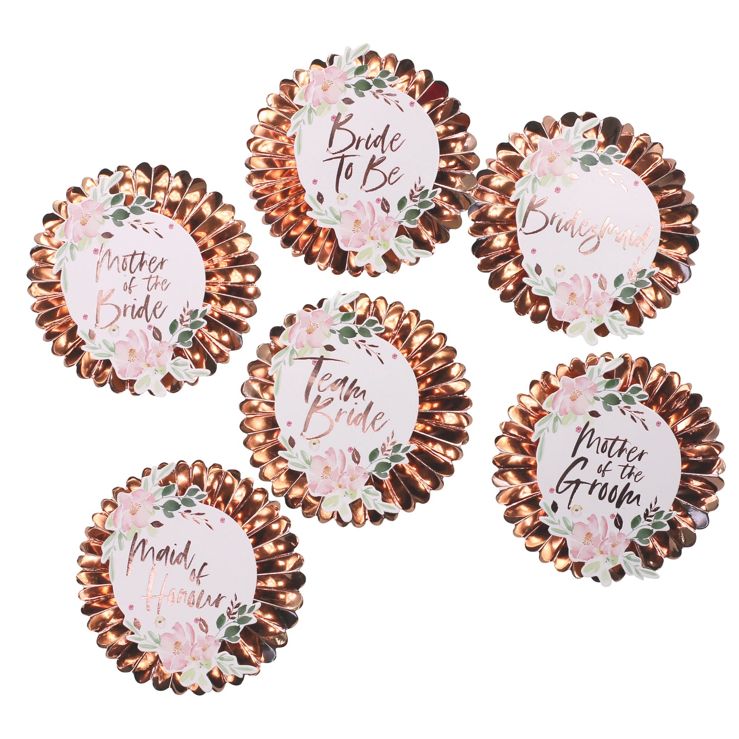 Floral Team Bride Badges