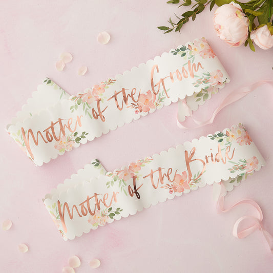 Mother of the Bride & Groom Floral Hen Party Sashes