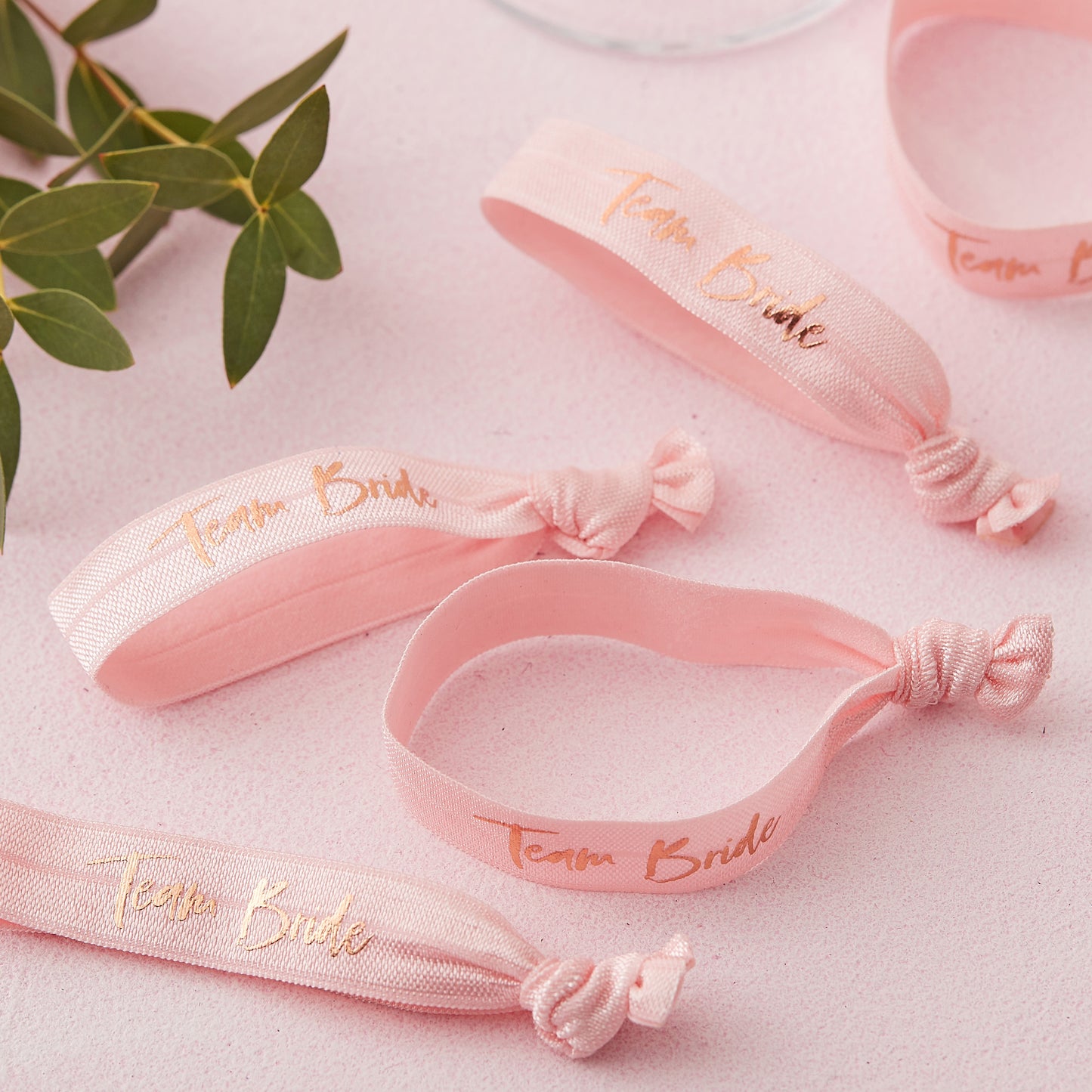 Pink Team Bride Hen Party Wrist Bands