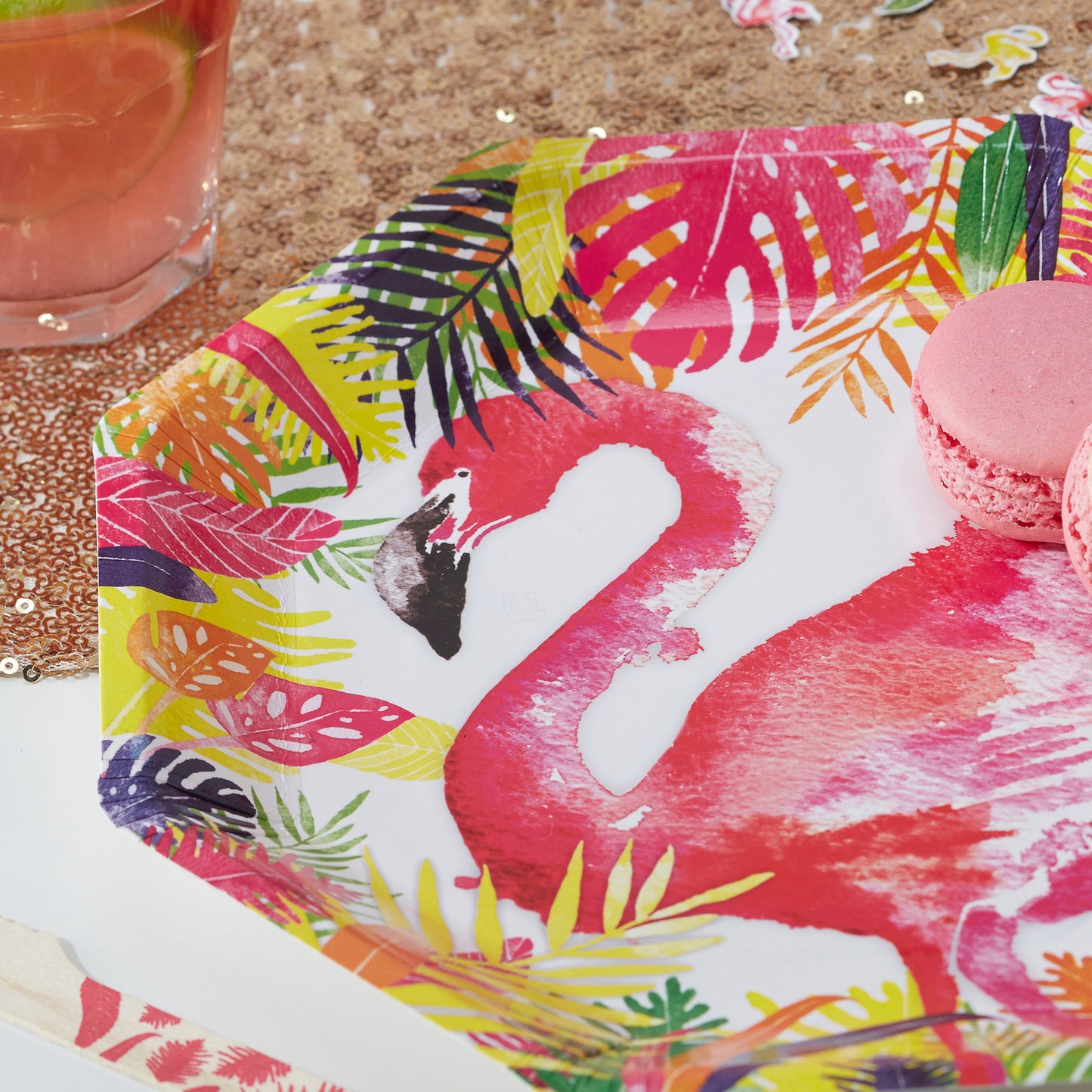 Flamingo Paper Plates - Flamingo Fun