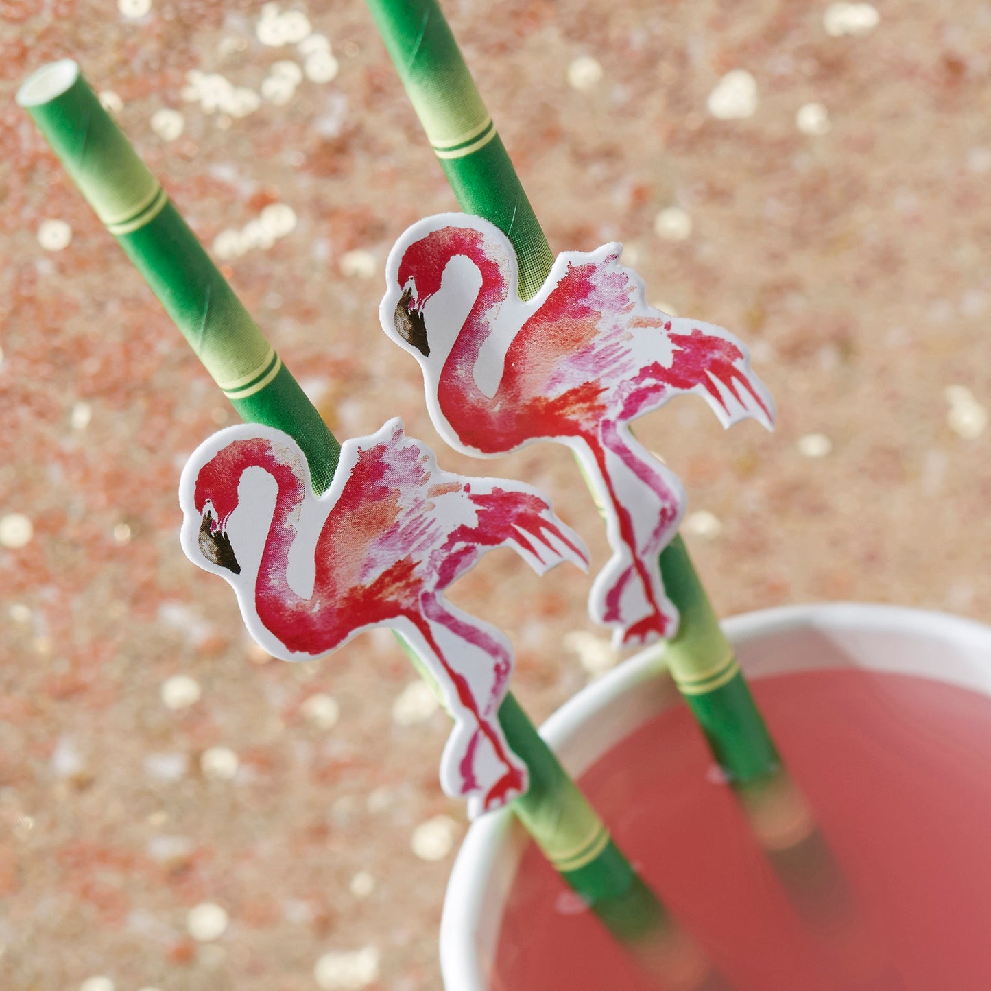 Flamingo Paper Straws - Flamingo Fun