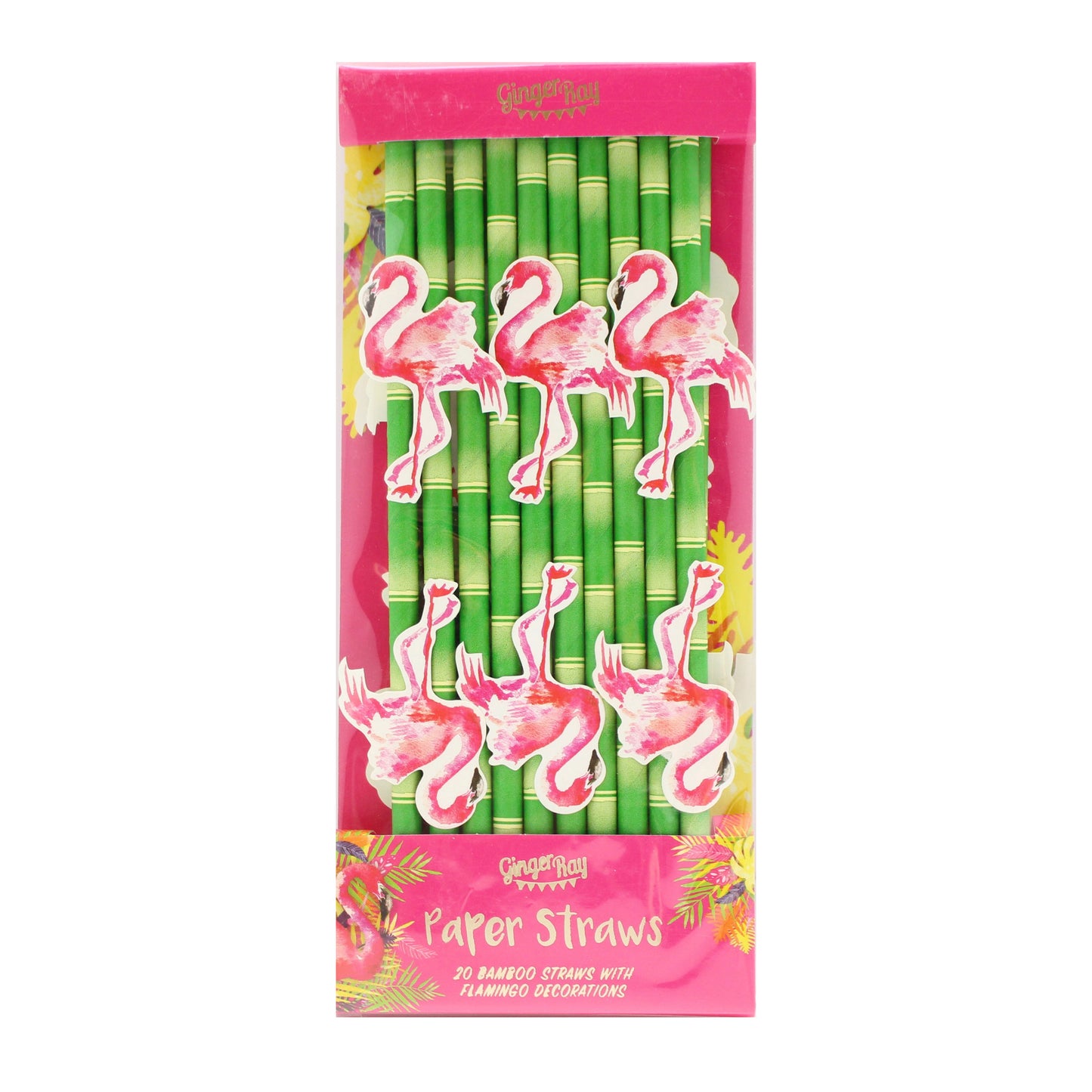 Flamingo Paper Straws - Flamingo Fun