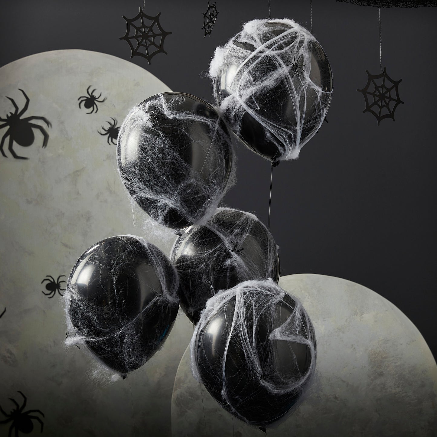 Spiders and Cobwebs Halloween Balloons