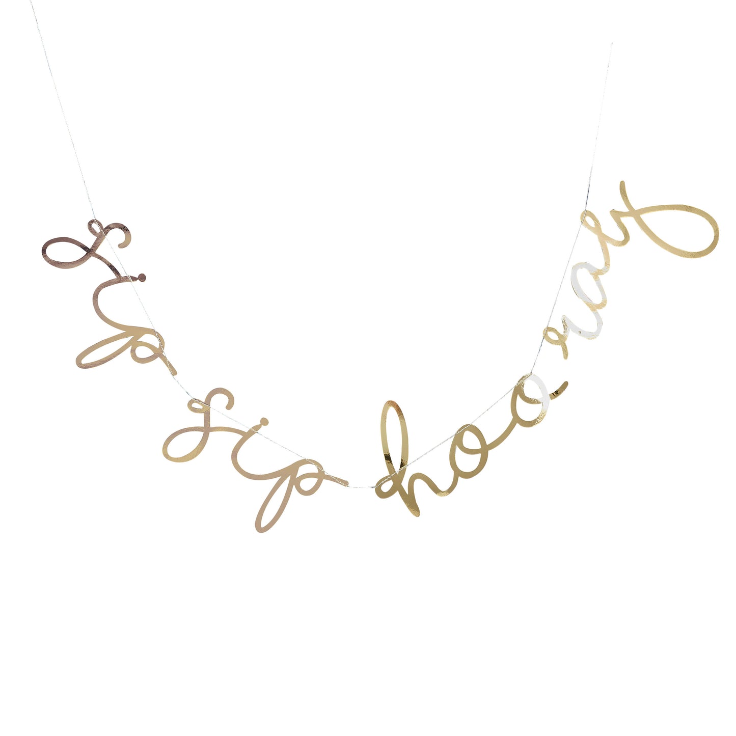 Gold Foiled Sip Sip Hooray Bunting - Gold Christmas