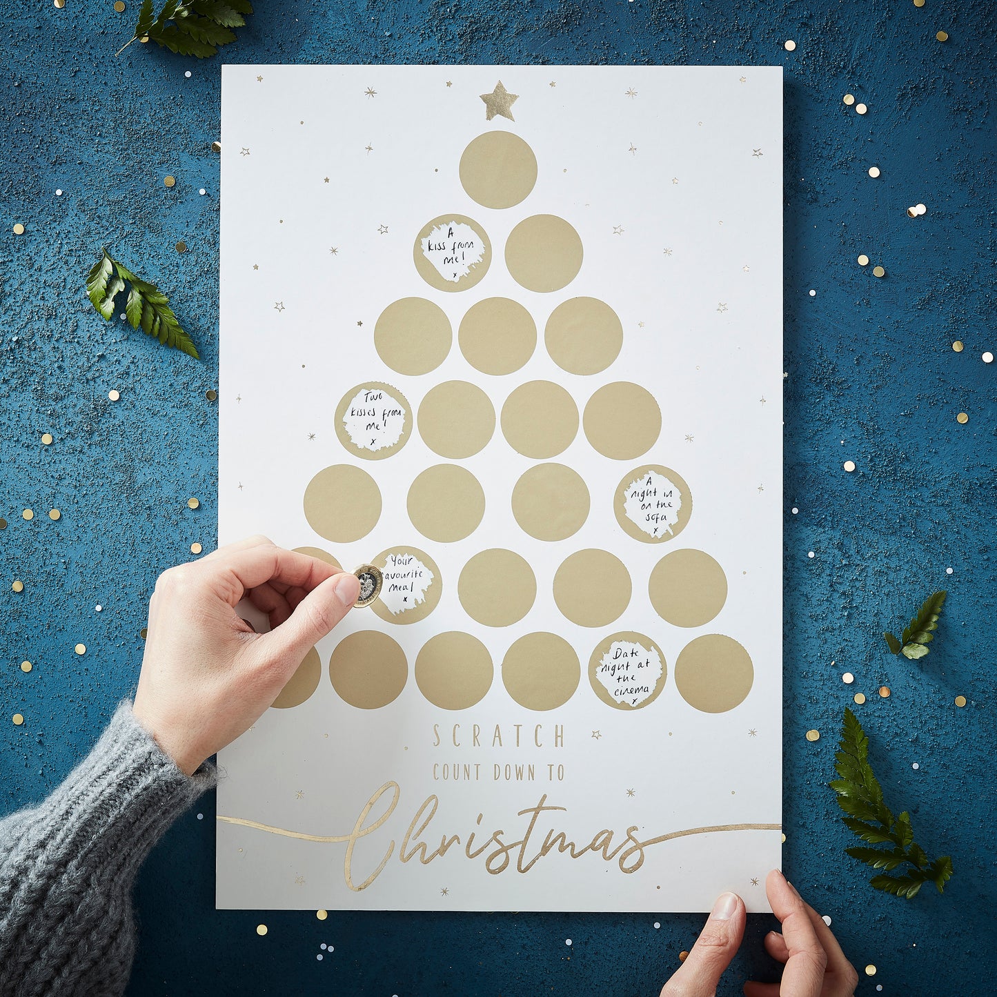 Gold Scratch Card Advent Calendar