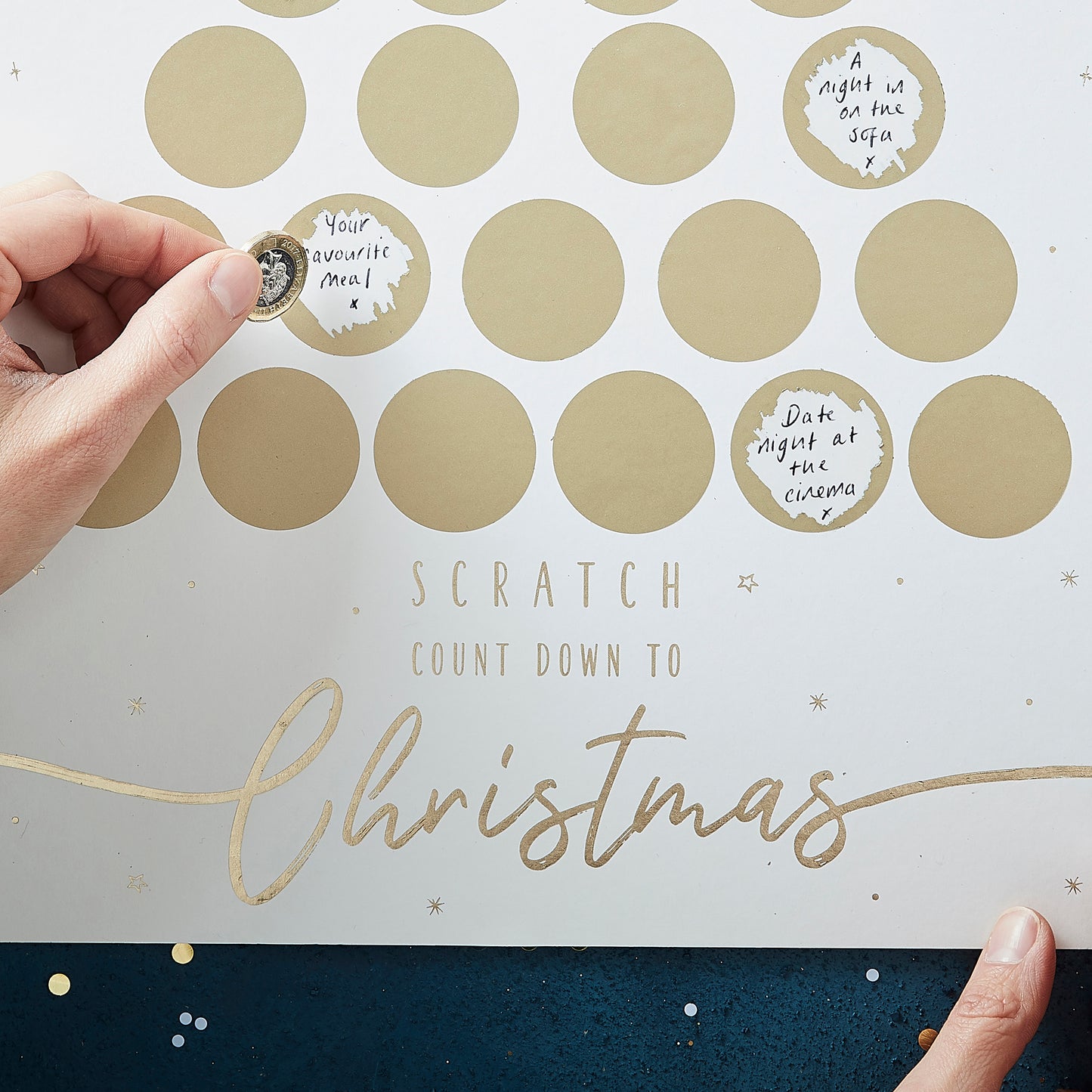 Gold Scratch Card Advent Calendar