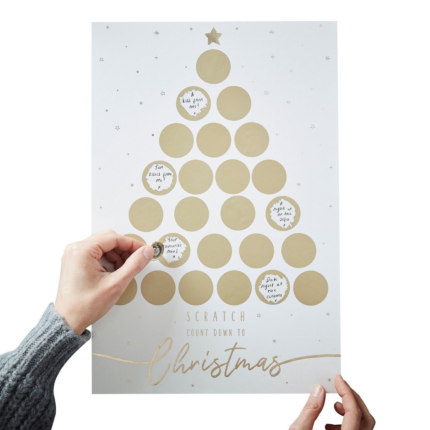 Gold Scratch Card Advent Calendar