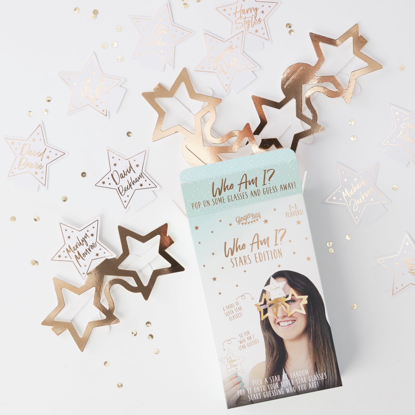 Who Am I? Guessing Game - Star Addition - Ginger Ray Game