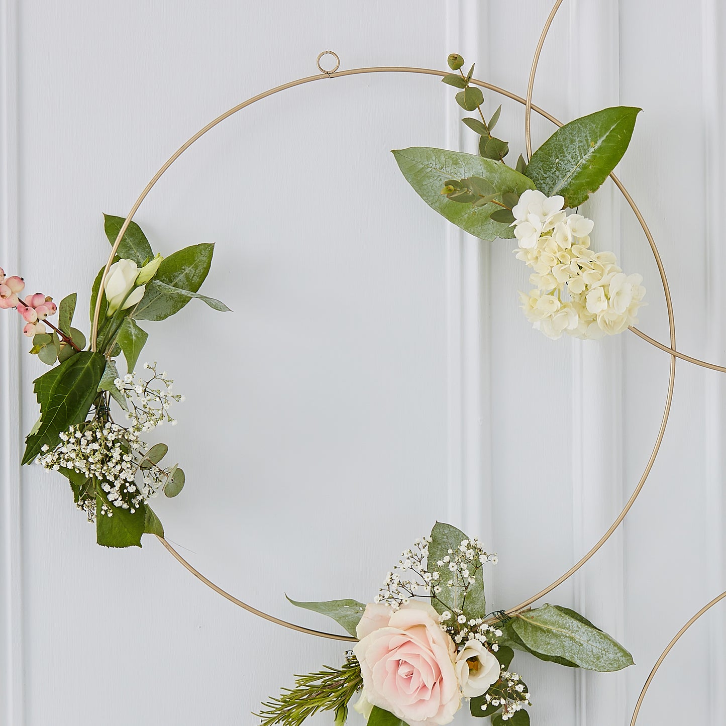 Gold Wedding Floral Hoops