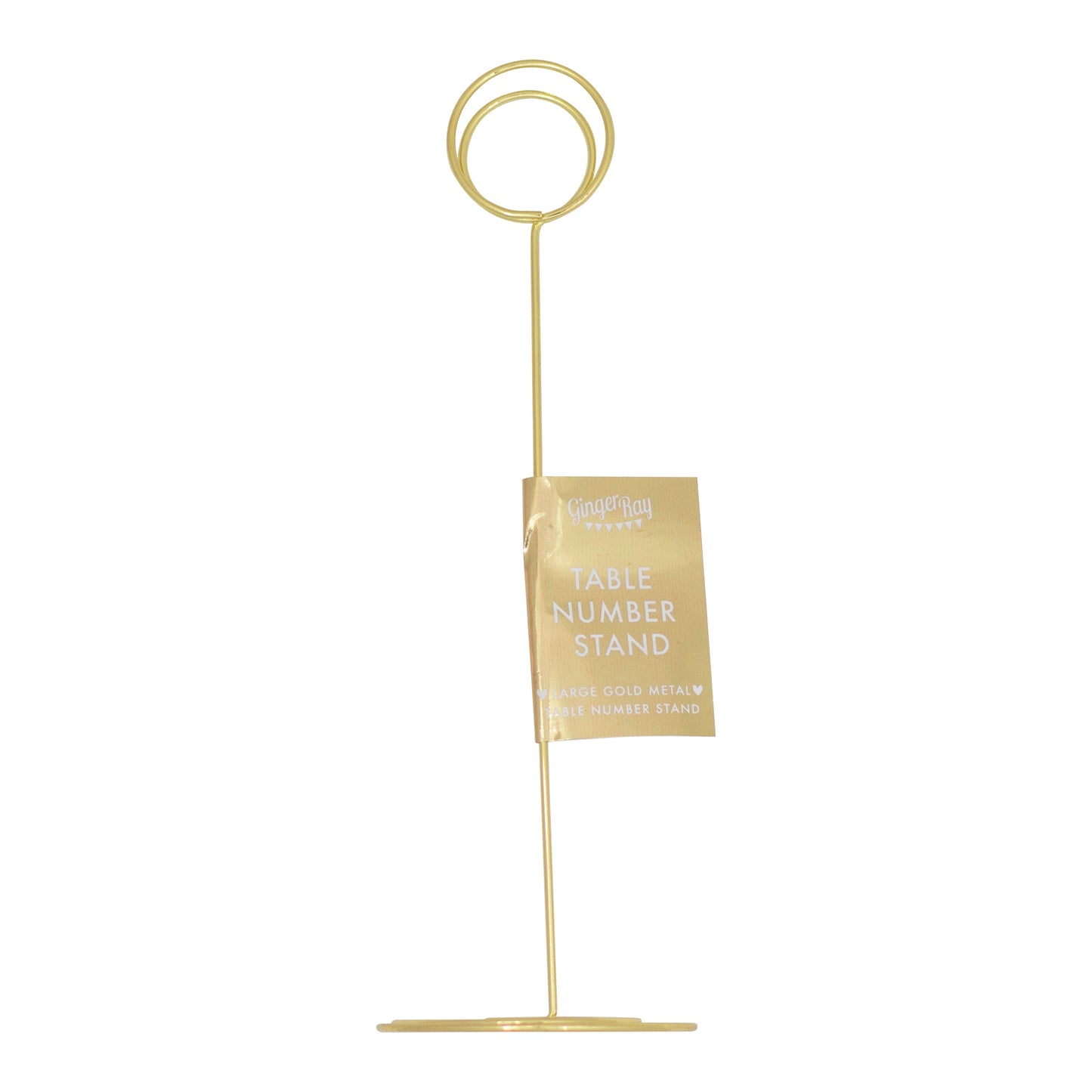 Gold Metal Photo & Table Number Holder