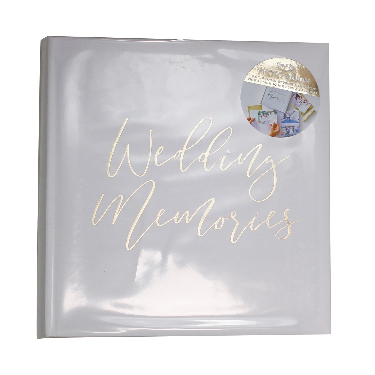 White & Gold Wedding Photo Album