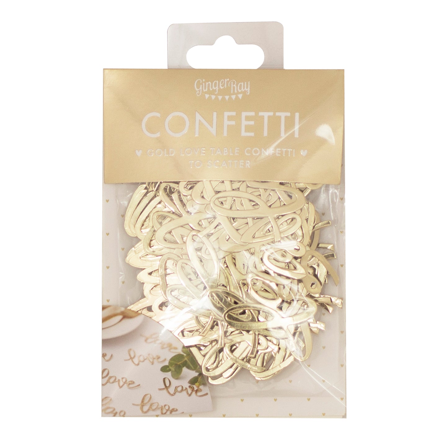 Gold Love Table Confetti