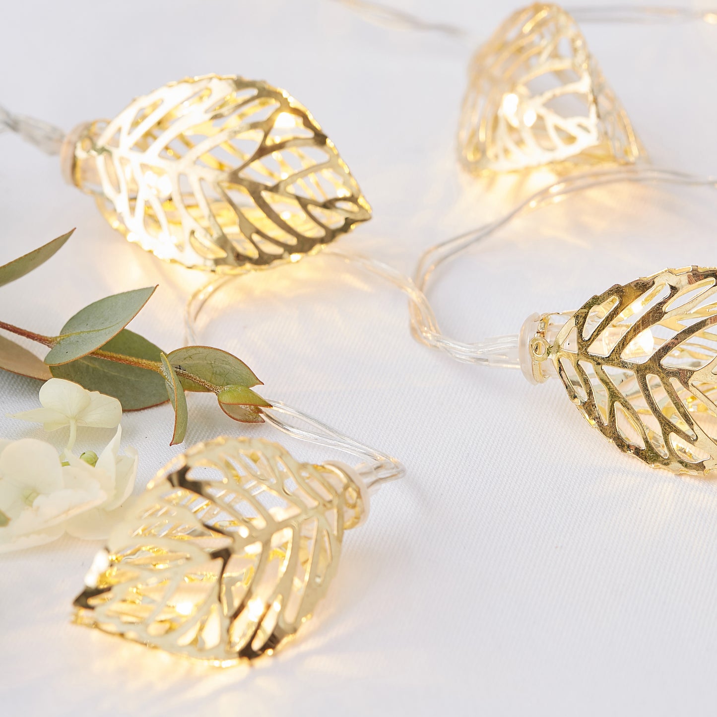 Gold Vine Leaf String Lights
