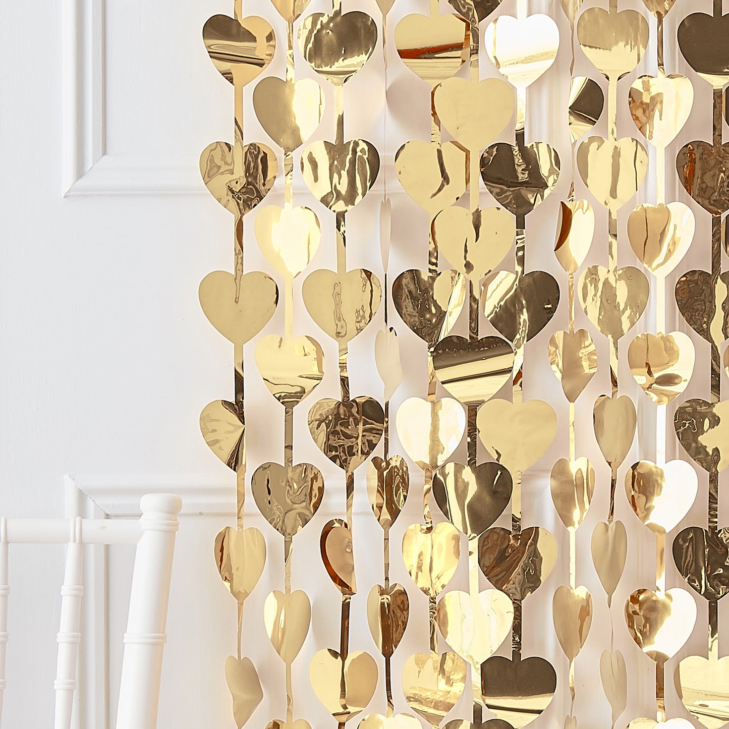 Gold Heart Party Backdrop