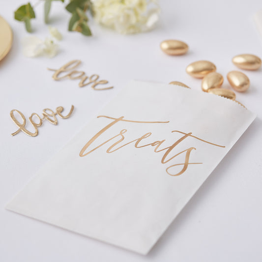 Gold Wedding Sweet Bags